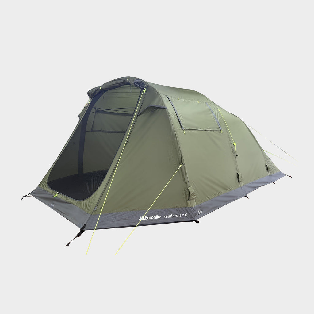 6 person air tent Green Eurohike Sendero Air 6 Family Tent – GO Outdoors