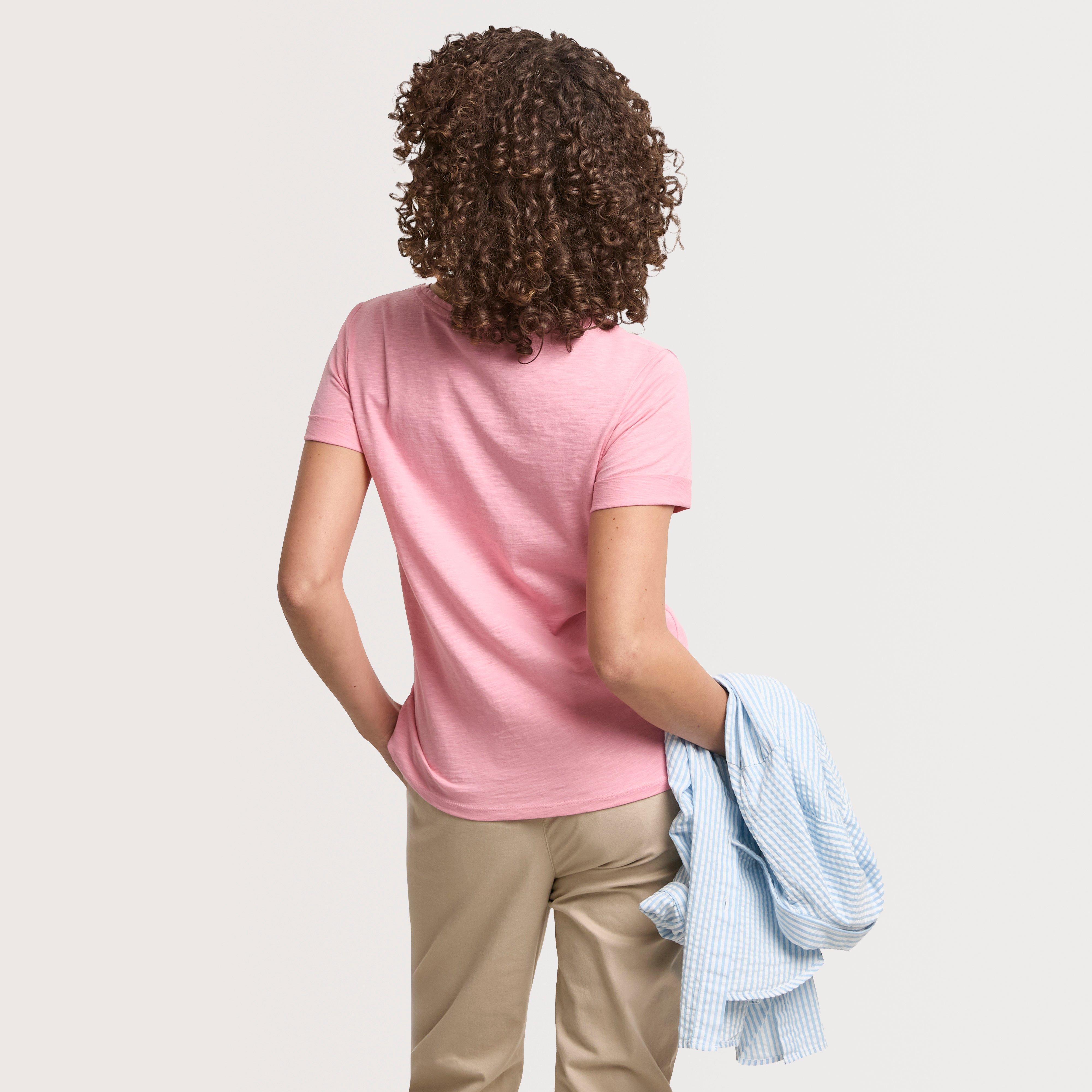 Women's Perfect V Neck Slub T-Shirt