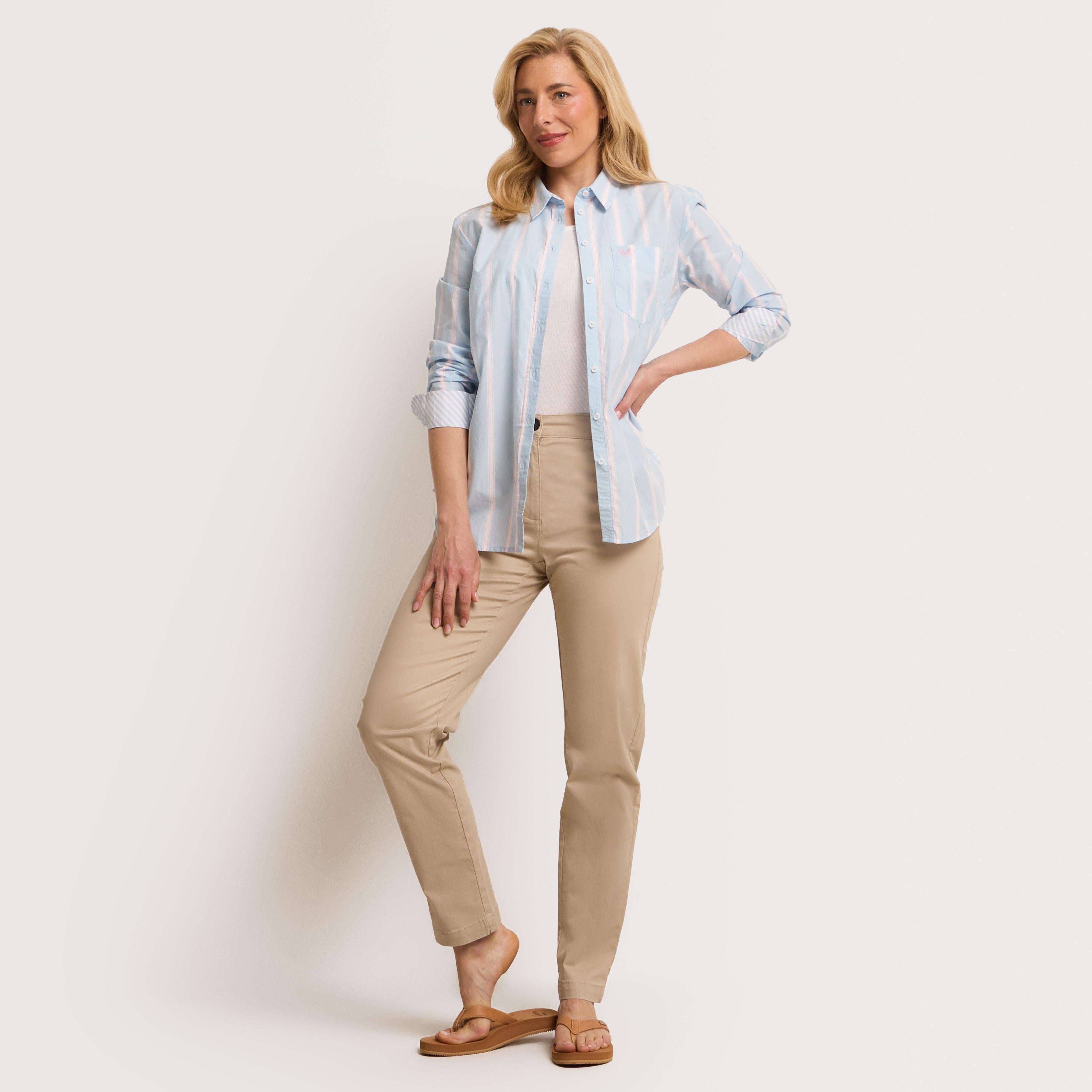 Women's Relaxed Fit Cotton Poplin Shirt