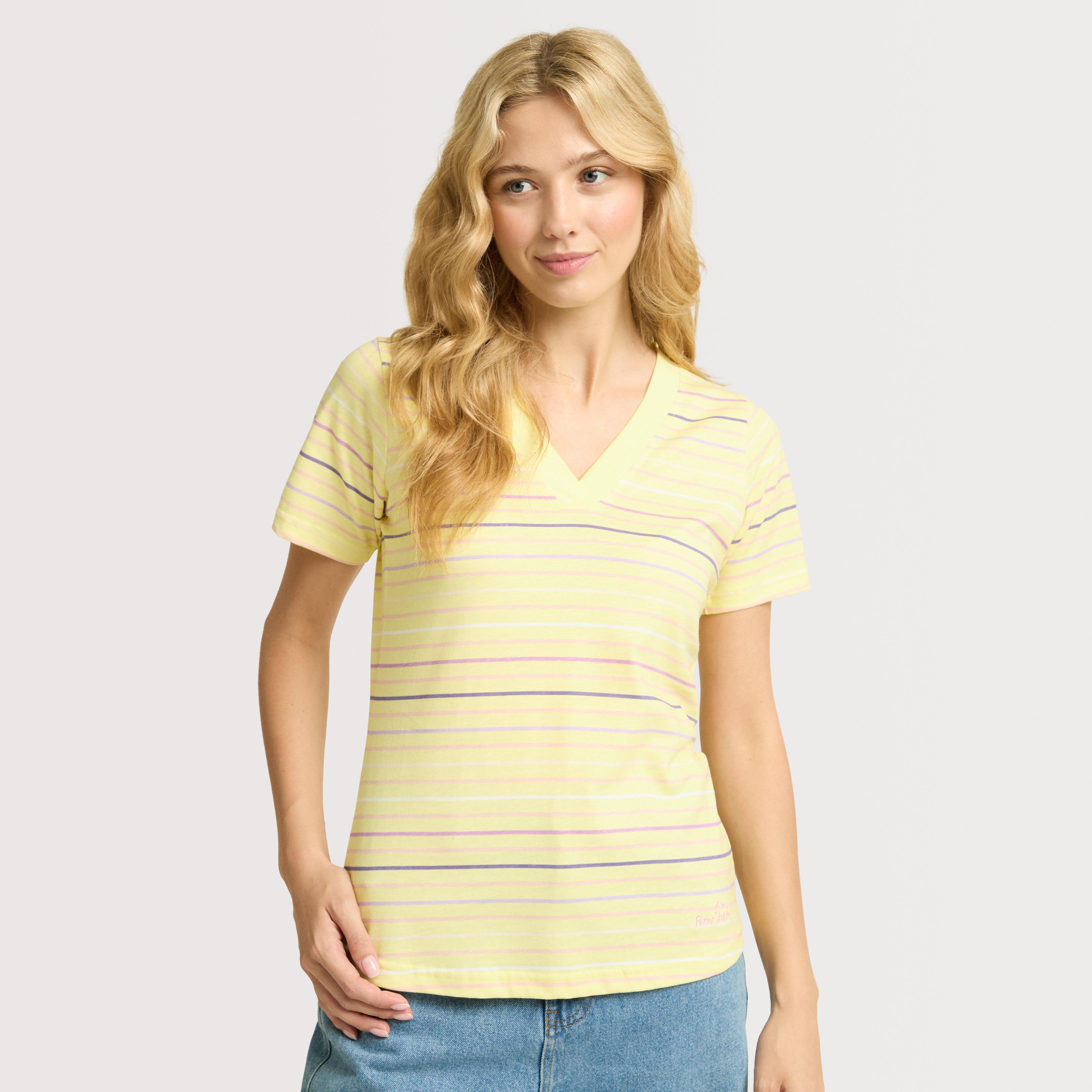 Women's Stripe V-Neck T-Shirt