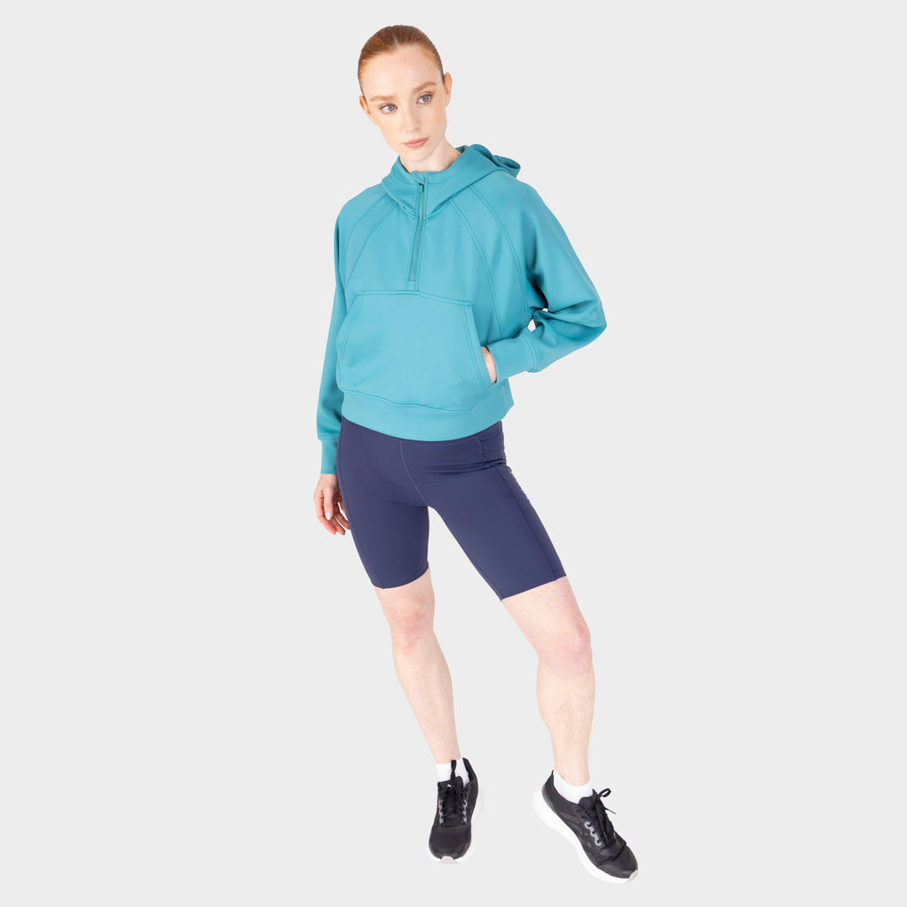 Women’s React Quarter Zip Hoodie Haze