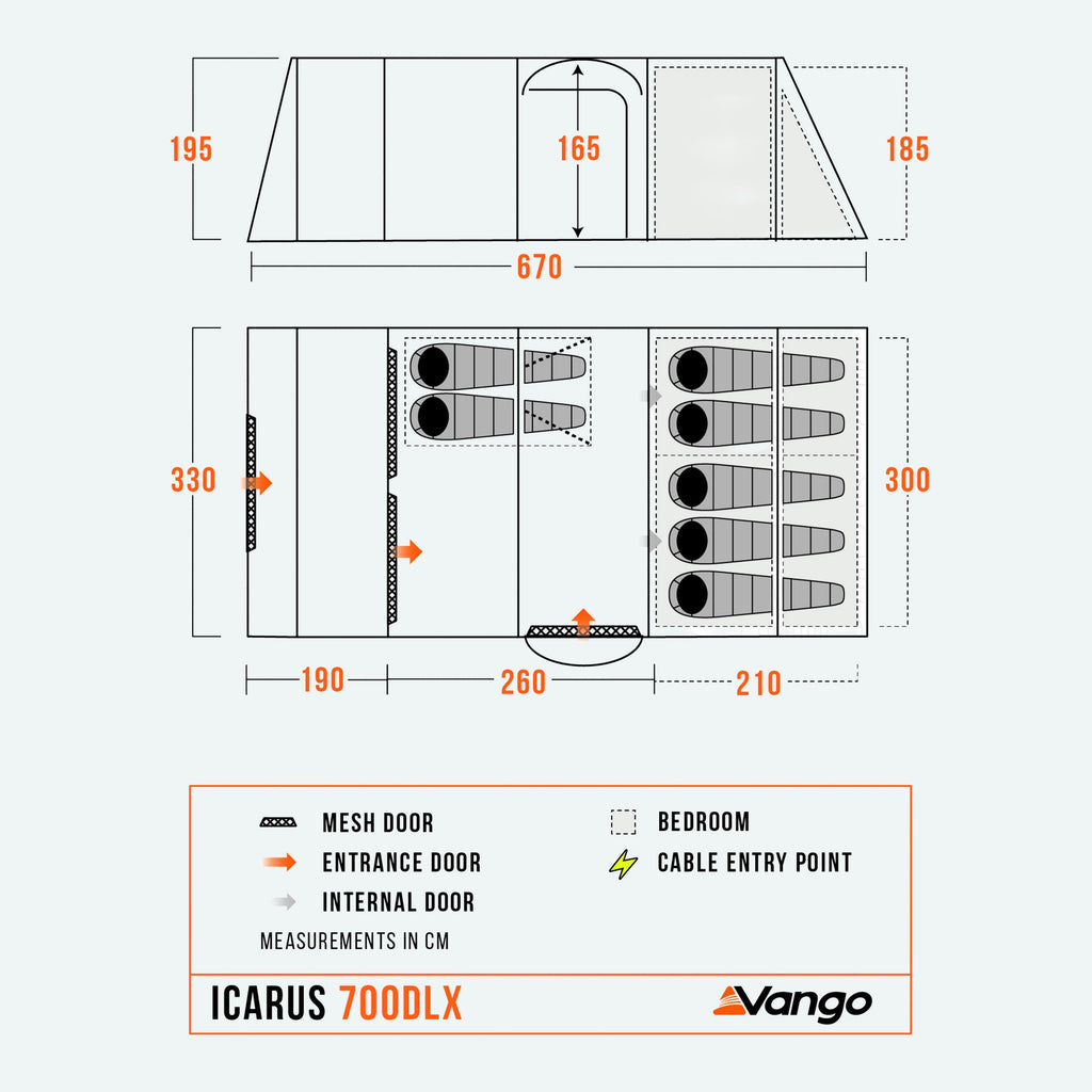 Icarus 700XL Deluxe Family Tent