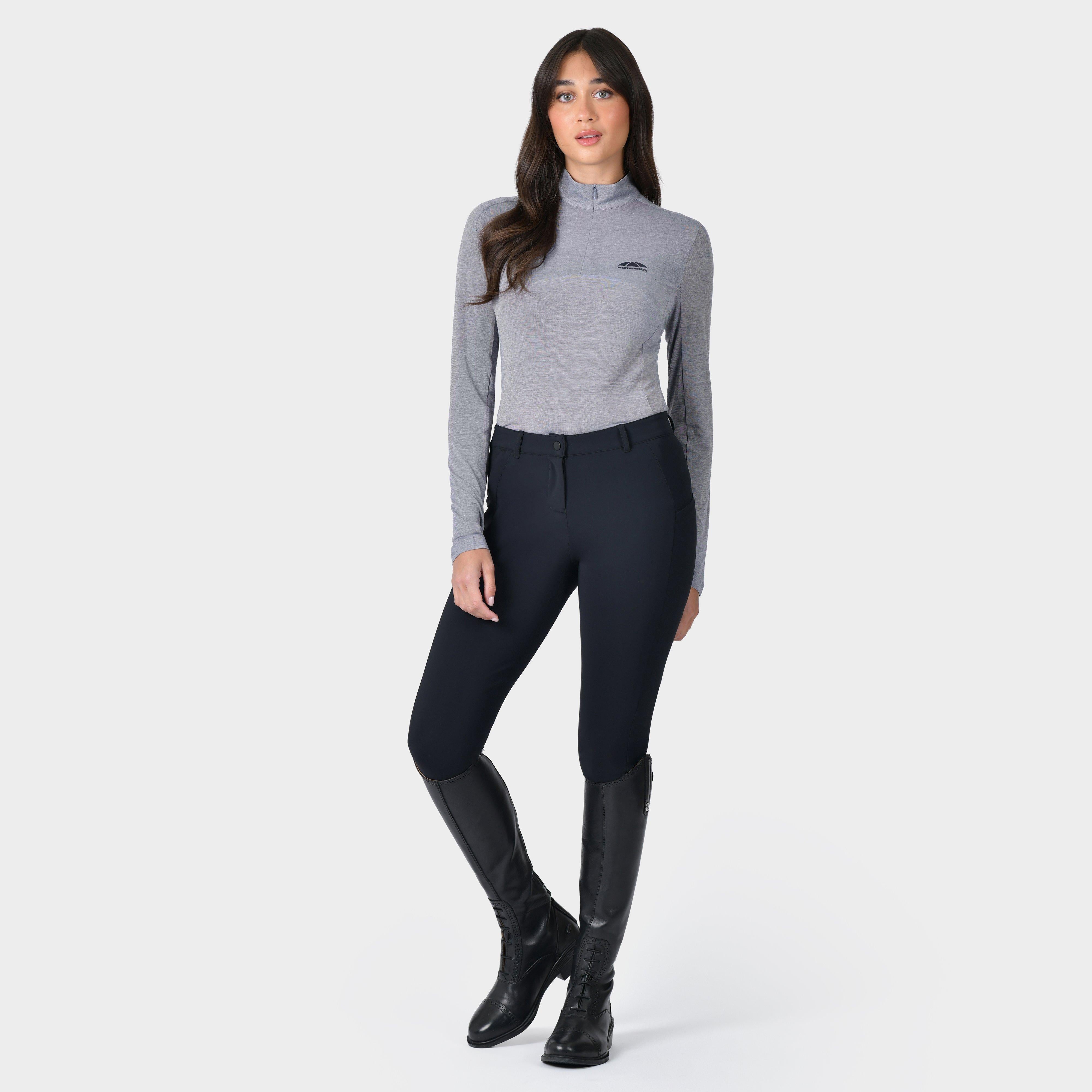 Women’s 37.5 Lightweight Performance Long Sleeve 1/4 Zip Top | Navy/Mauve Wine Marble