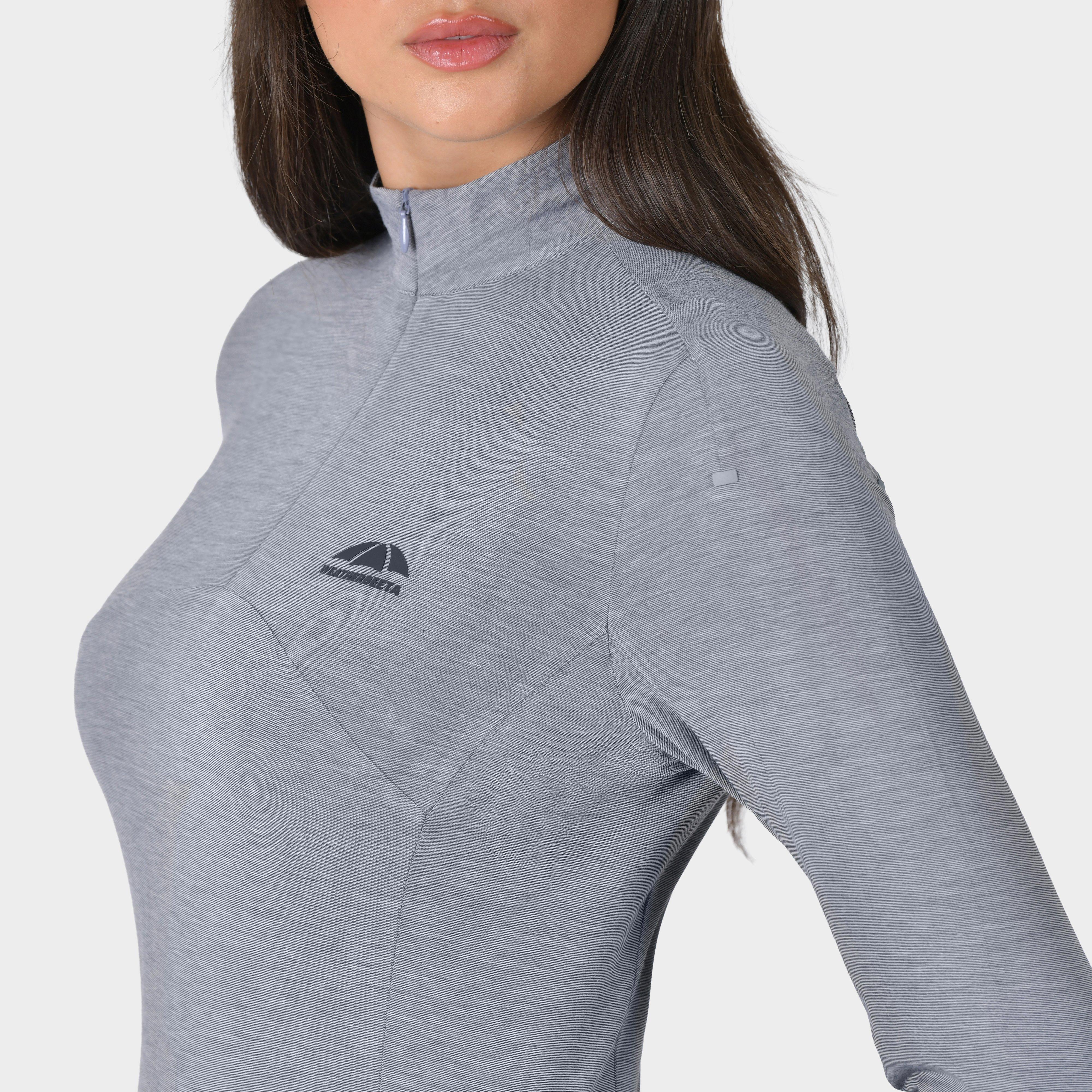 Women’s 37.5 Lightweight Performance Long Sleeve 1/4 Zip Top | Navy/Mauve Wine Marble