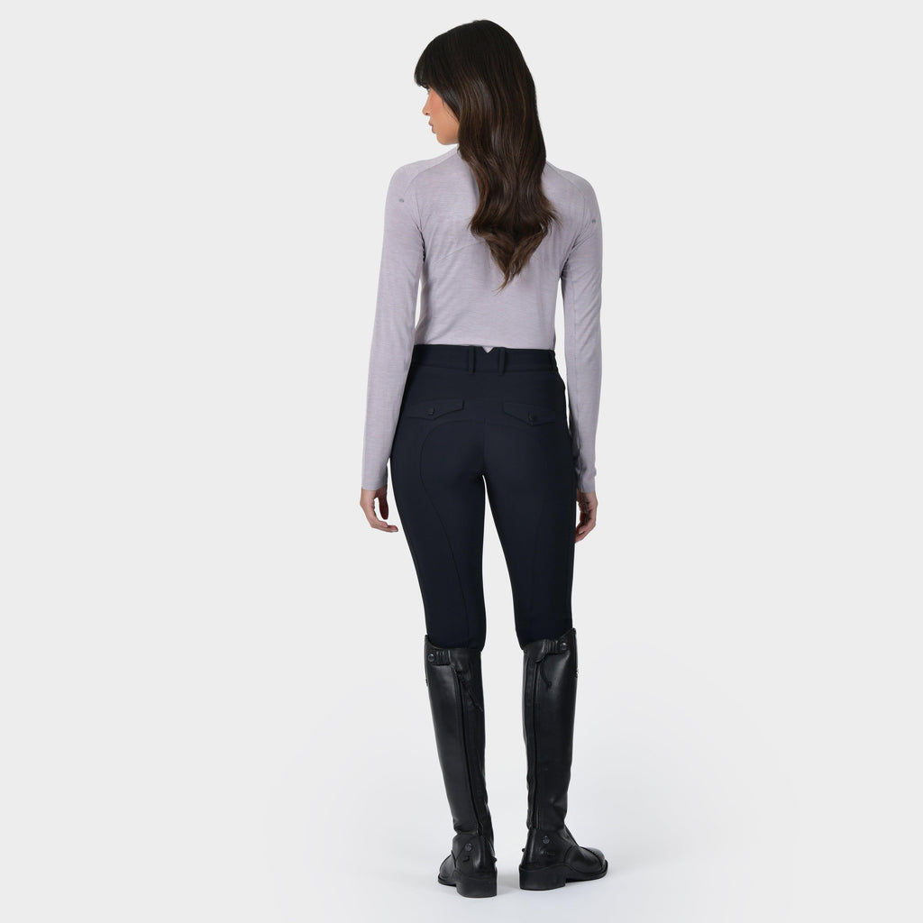 Women’s 37.5 Lightweight Performance Long Sleeve 1/4 Zip Top | Mauve Wine Marble