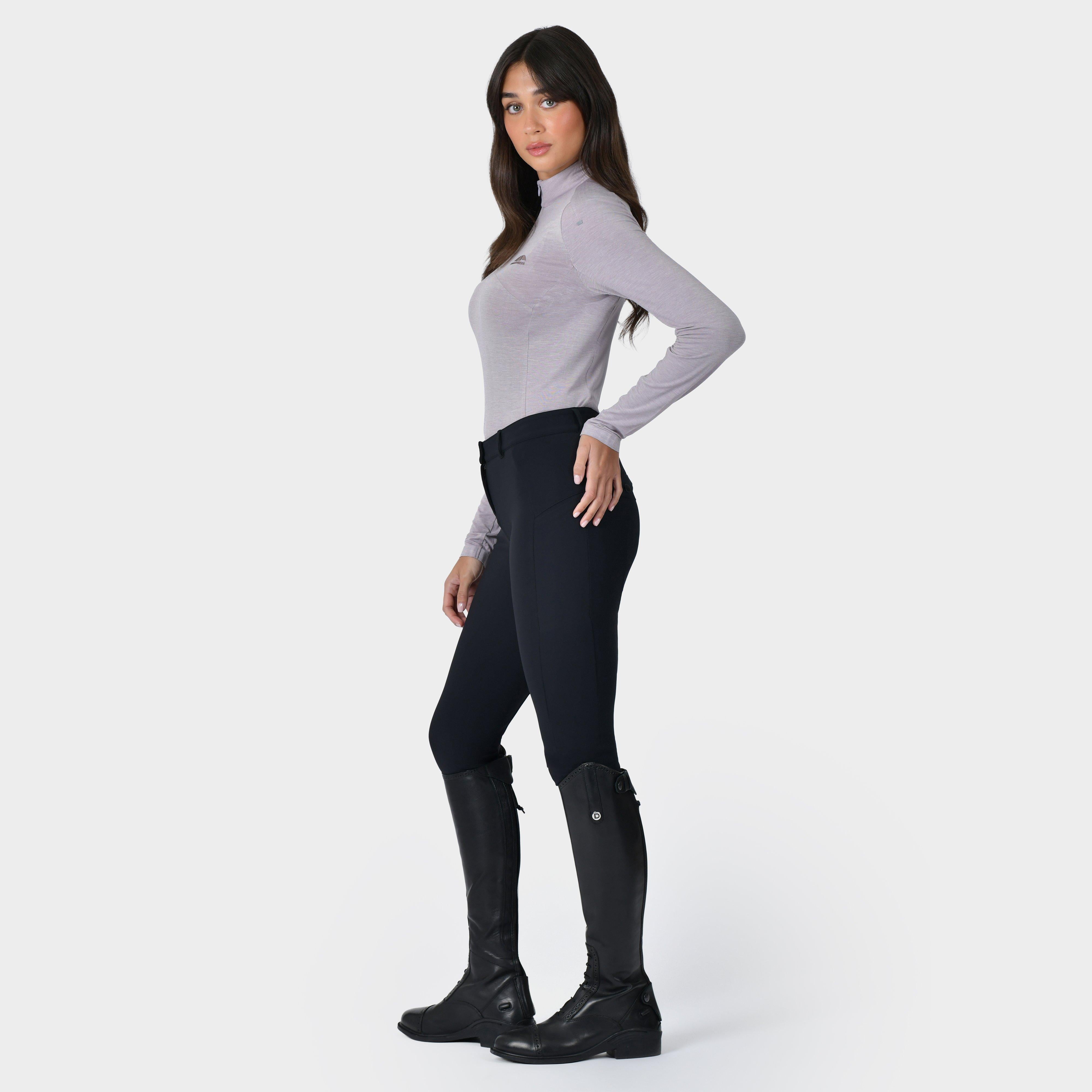 Women’s 37.5 Lightweight Performance Long Sleeve 1/4 Zip Top | Mauve Wine Marble