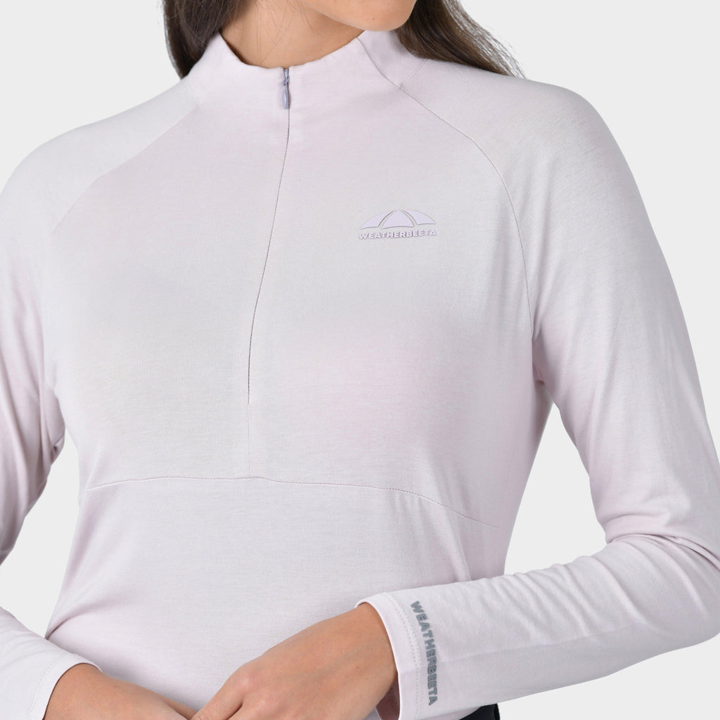 Women's Bamboo Long Sleeve Performance Base Layer | Lavender Mist