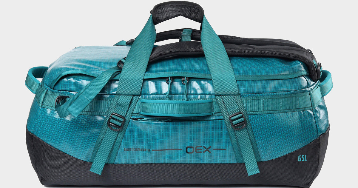 Turquoise OEX Ballistic Ultra 65L Duffel Bag – GO Outdoors