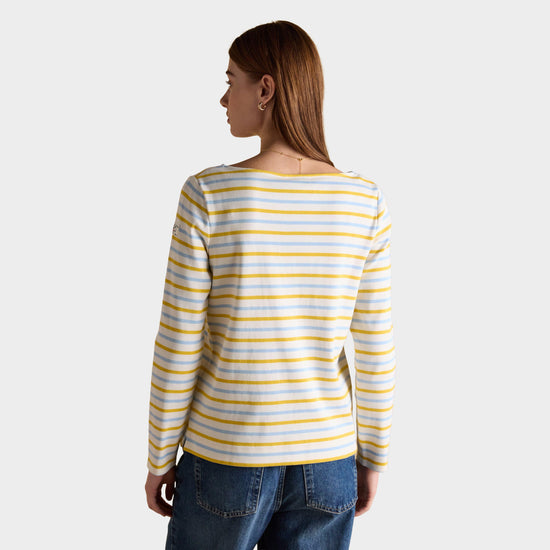 Women's Harbour Striped Boat Neck Breton Top