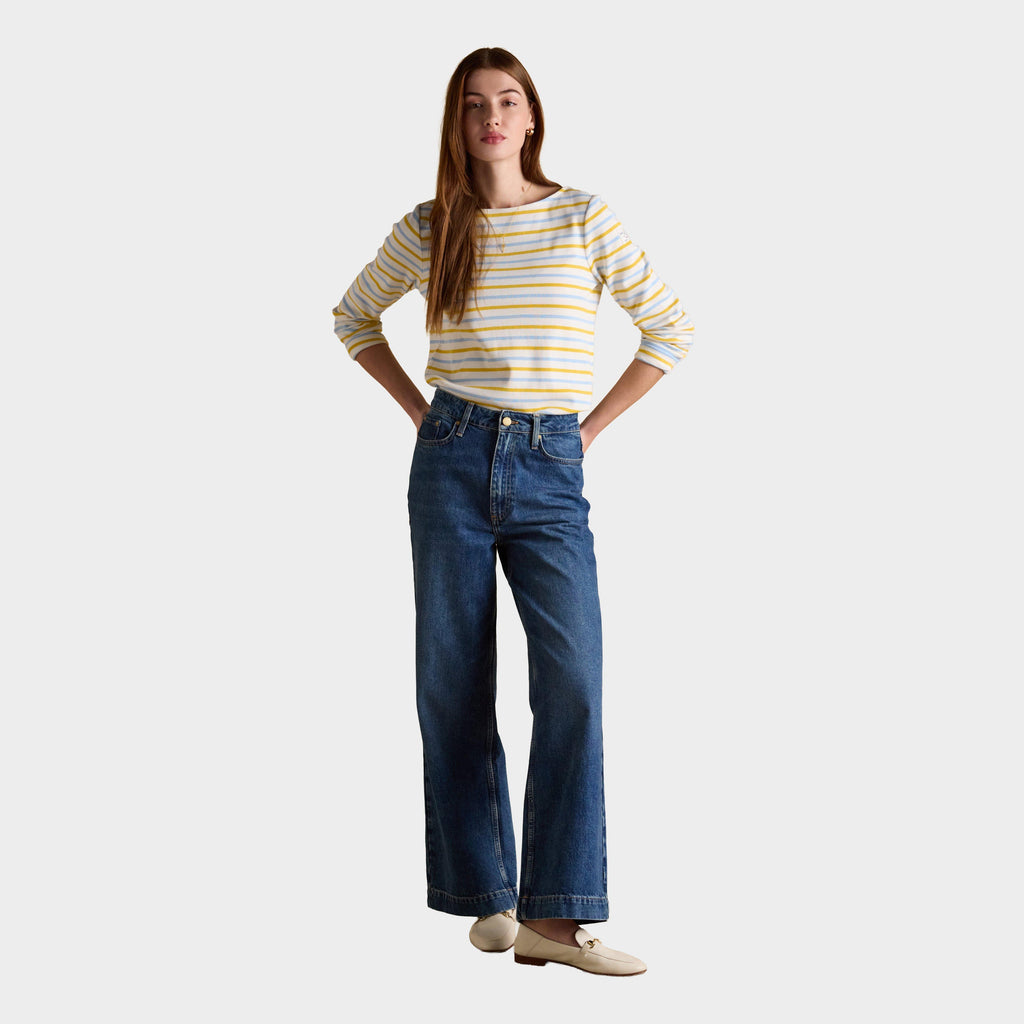 Women's Harbour Striped Boat Neck Breton Top