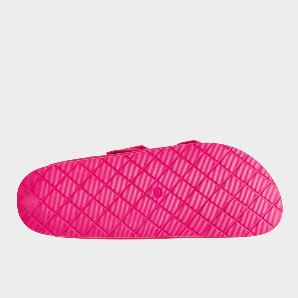 Women’s Sunseeker Bright Pink EVA Double Buckle Sliders