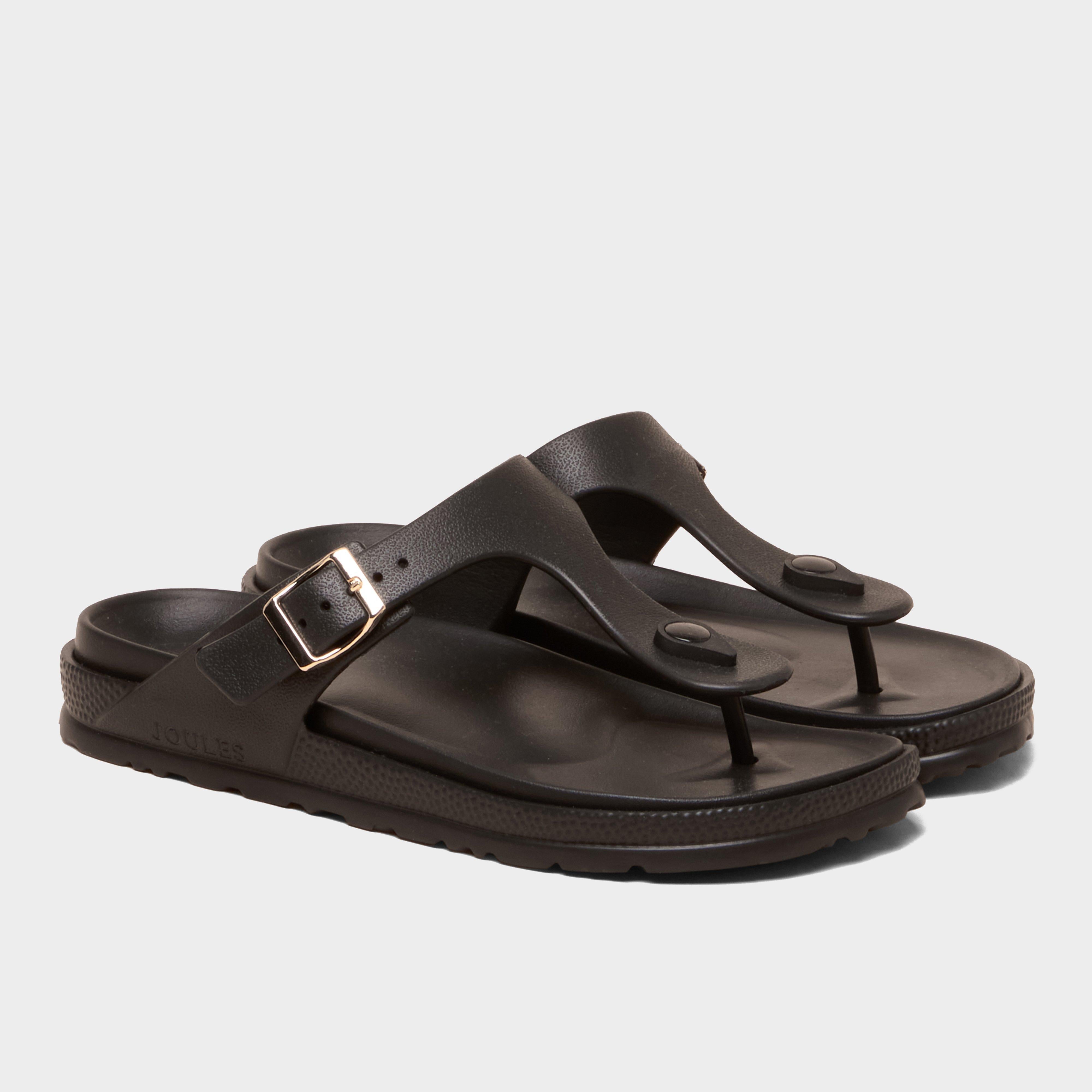 Women’s Soleil Black Buckle Flip Flop