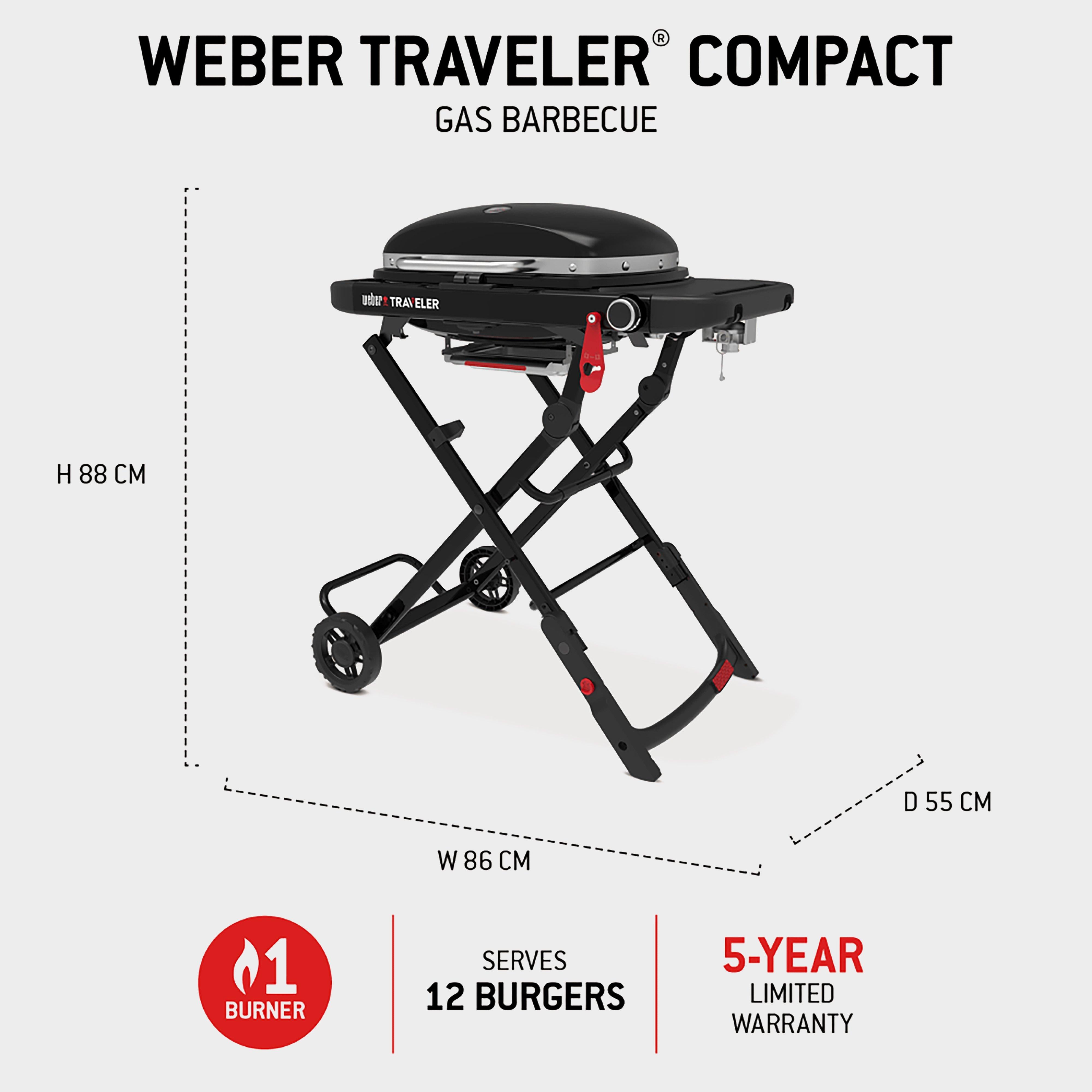 Traveler® Compact Portable Gas Barbecue