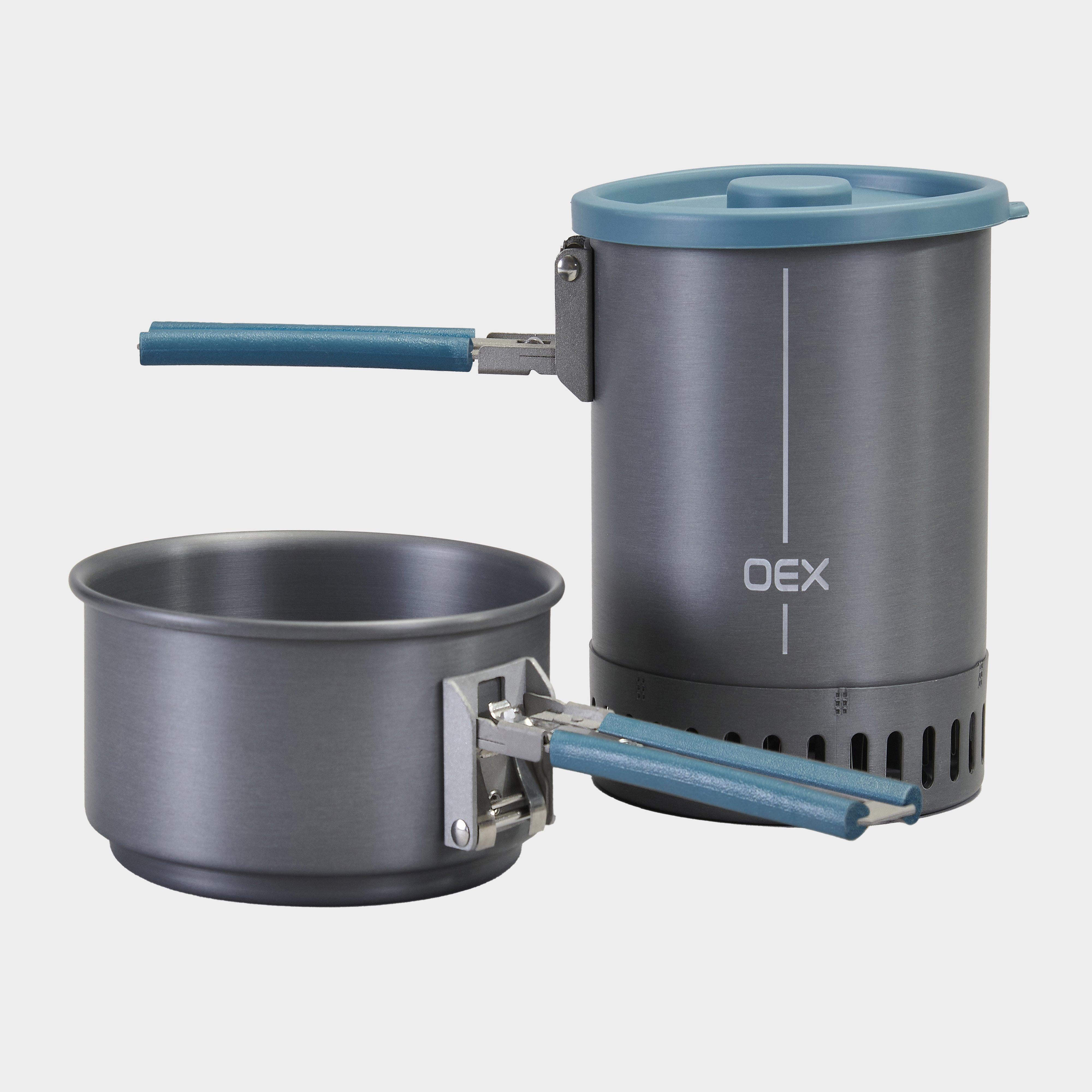 Grey OEX Zolo 0.5L Pan & 1L Pot Cookset – GO Outdoors