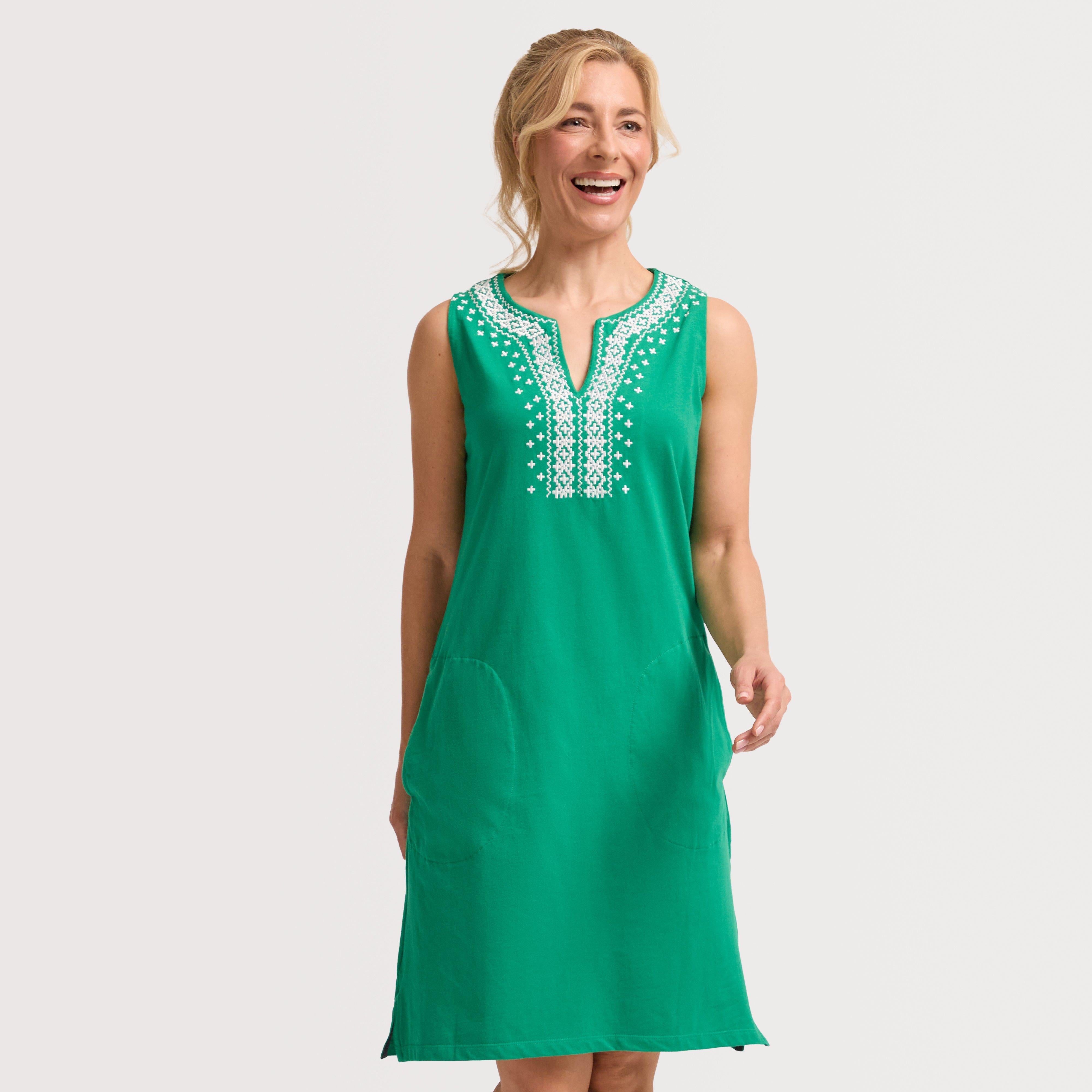 Women's Anaya Embroidered Jersey Shift Dress