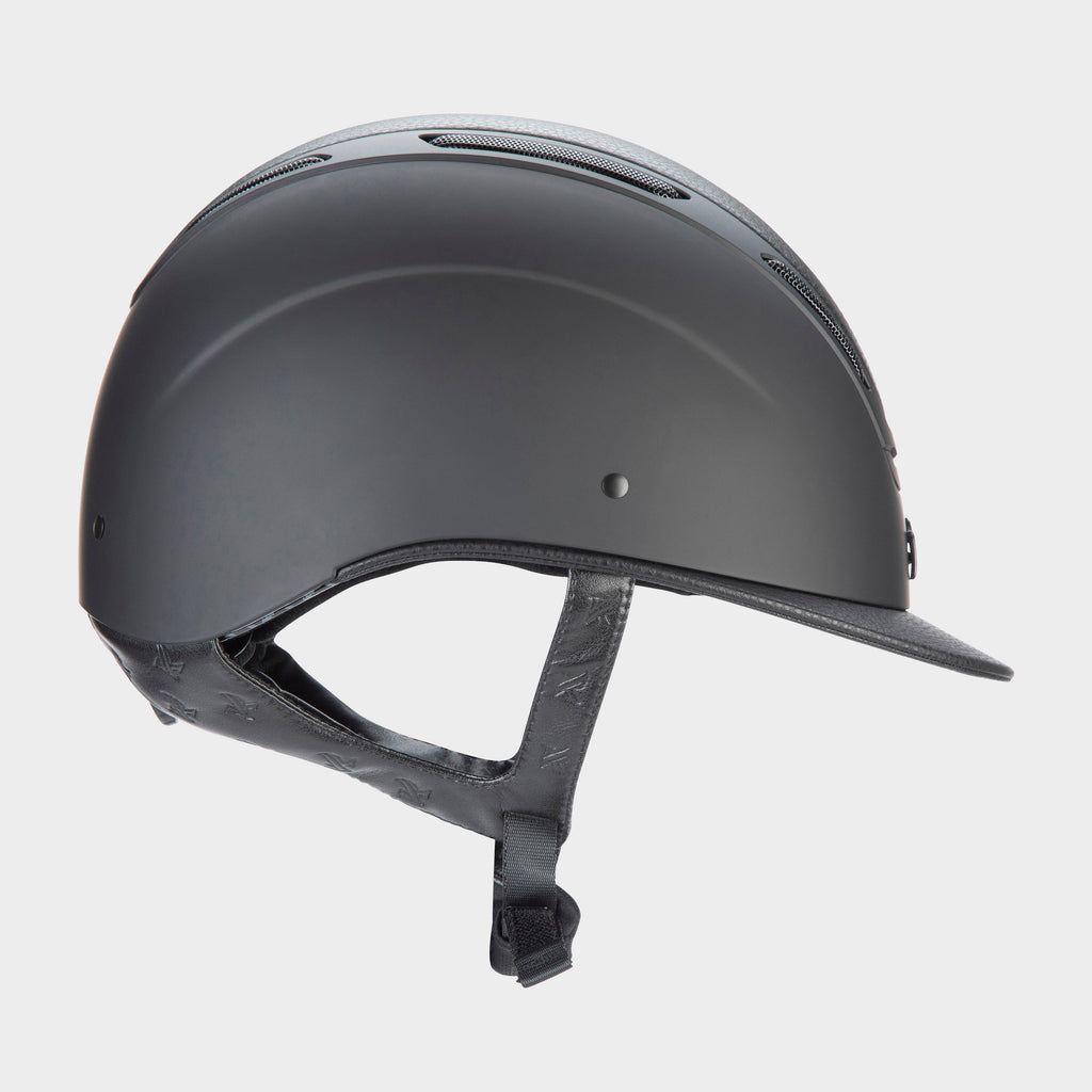 Adult Amity LTHR Riding Hat Black