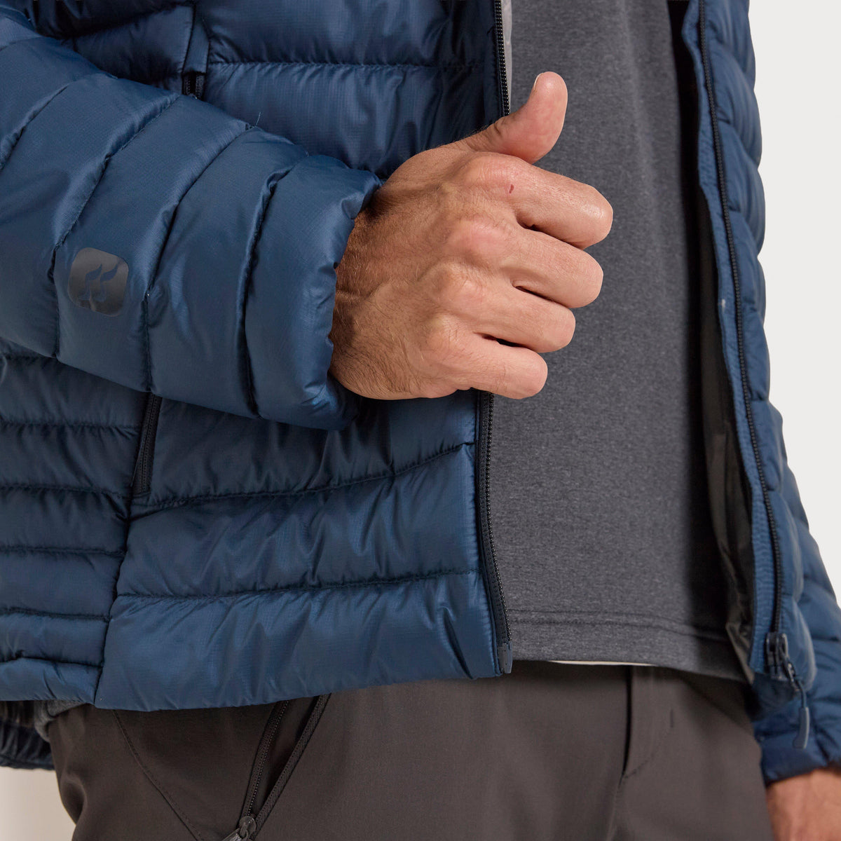 Men's Microlight Alpine Down Hooded Jacket