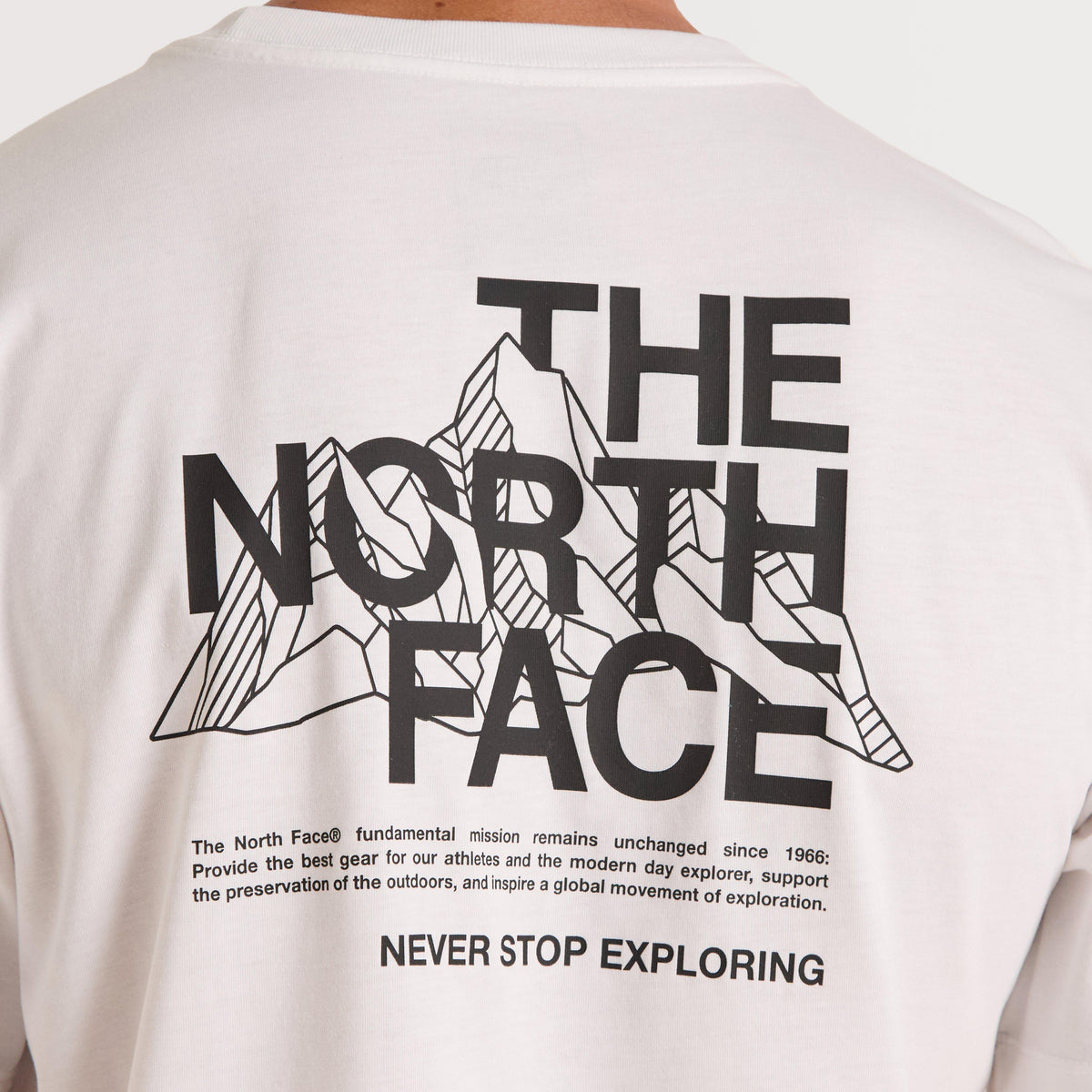 THE NORTH FACE TEE - SHIRTS-TNF M MTN SKETCH T WHT