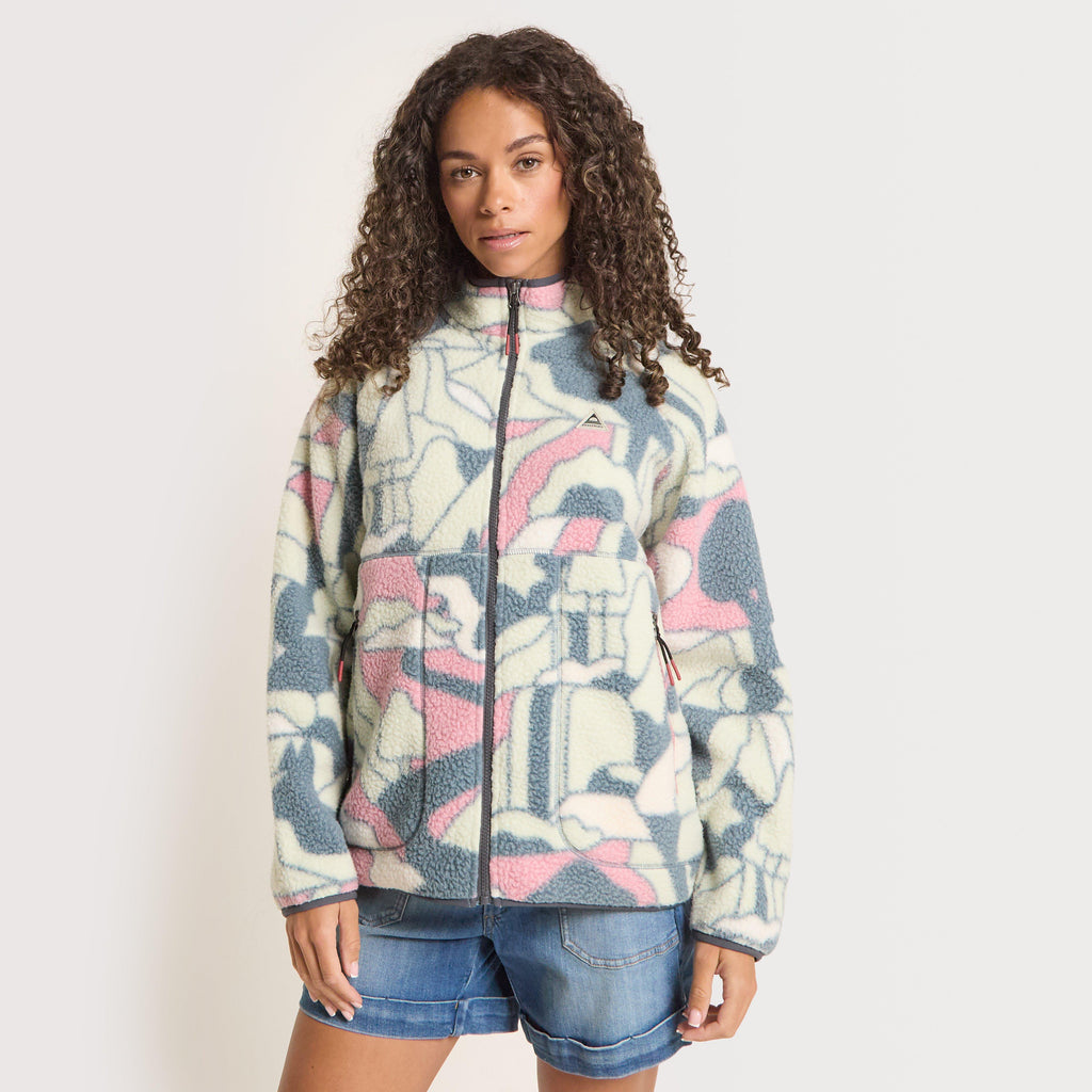 Women's Home Full Zip Sherpa Fleece