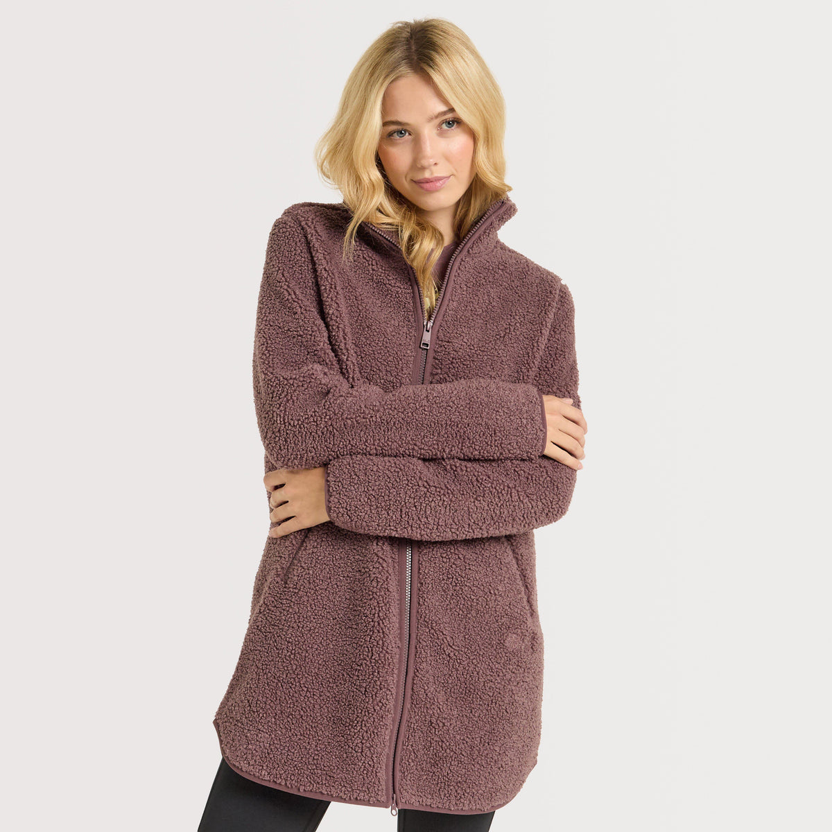 Women’s High Curl Long Fleece Top