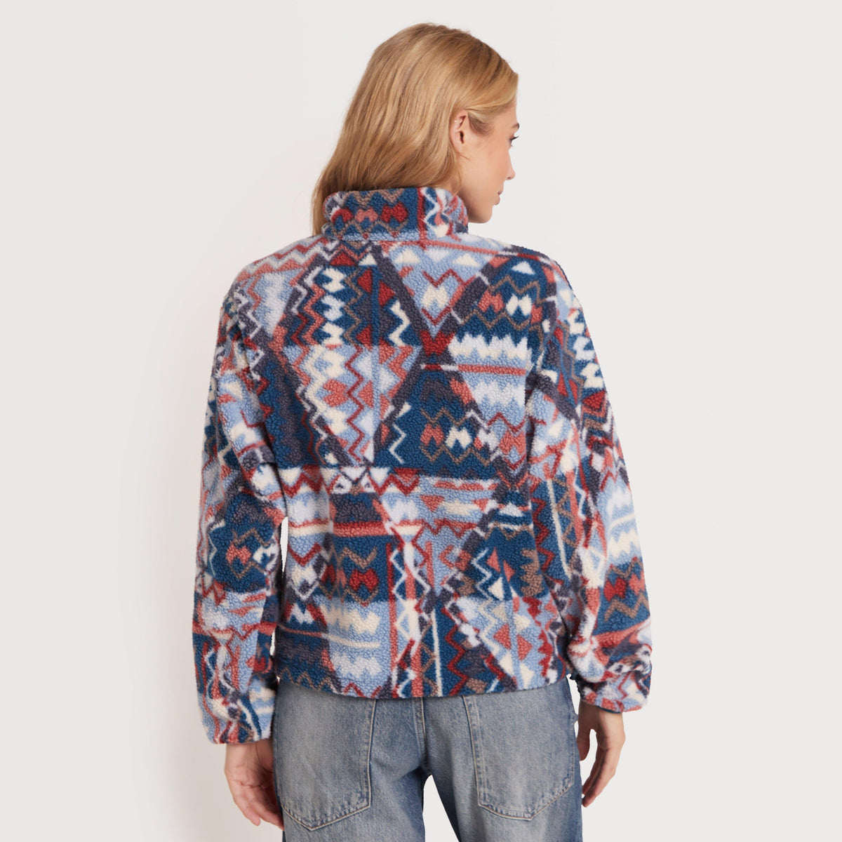 Women's Helvetia™ II Cropped Sherpa Half Snap Printed Fleece