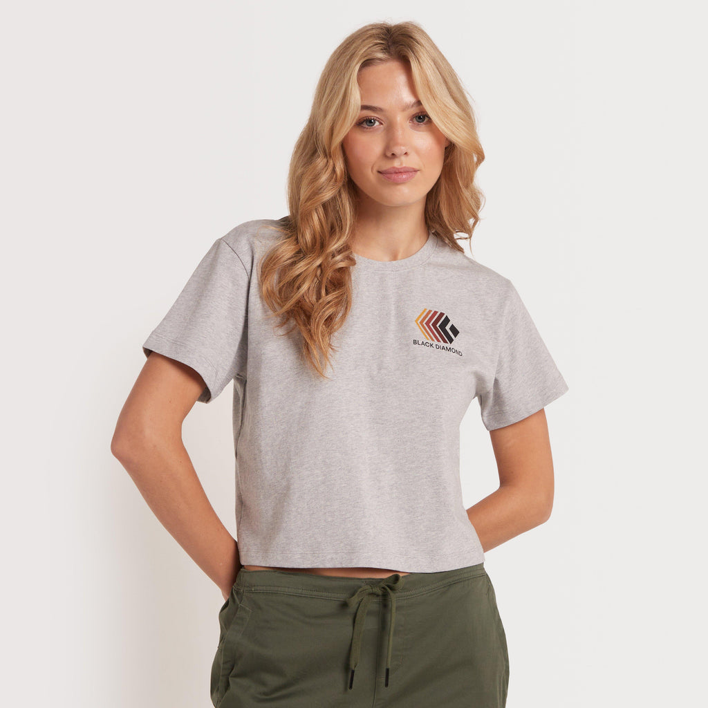 Women's Faded Crop Short Sleeve Tee