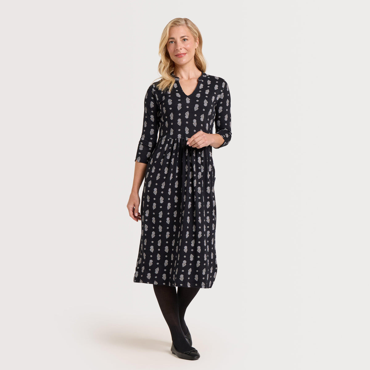 Women's Isolde Printed Jersey Midi Dress
