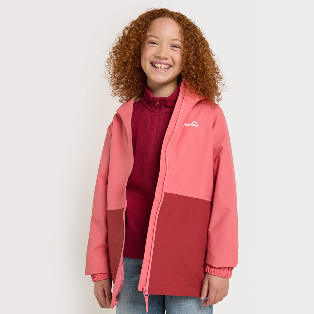 Kids' Colour Block Waterproof Jacket
