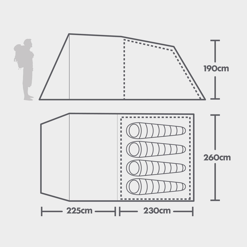 Refurbished Sendero 4 Family Tent