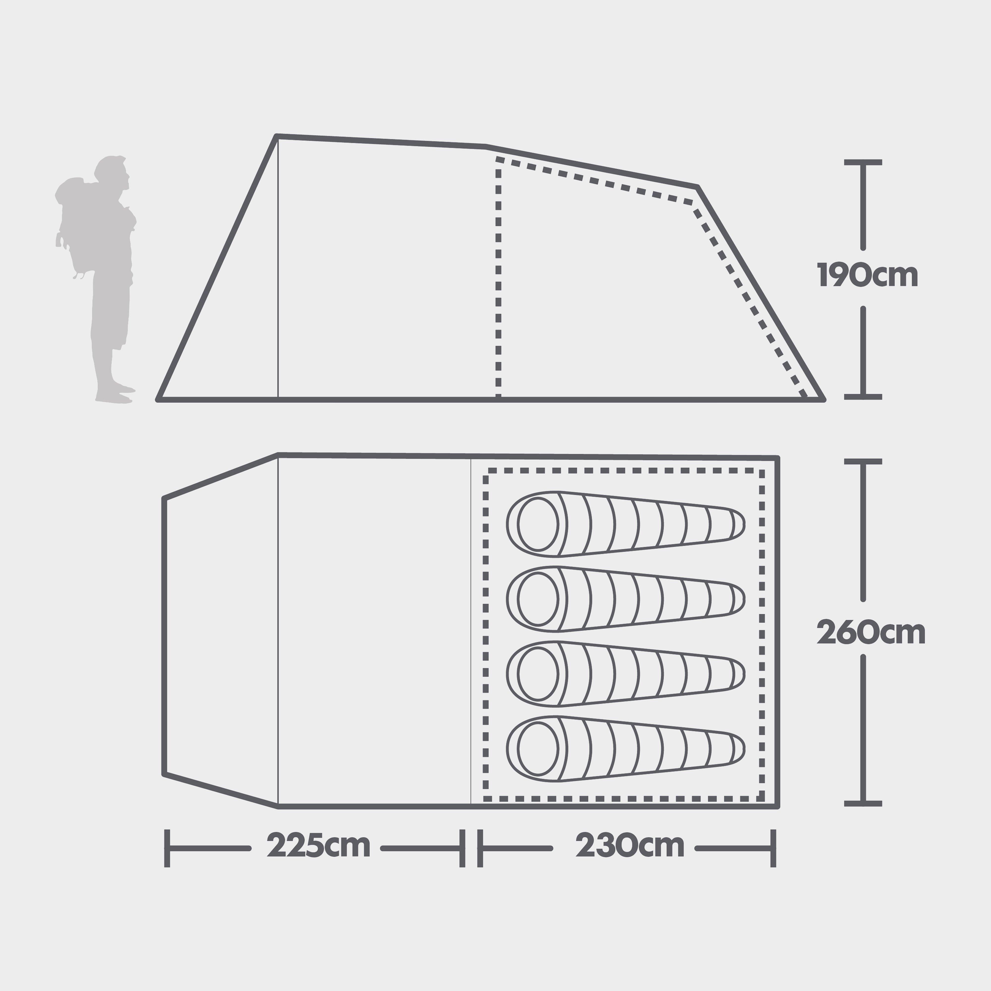 Refurbished Sendero 4 Family Tent