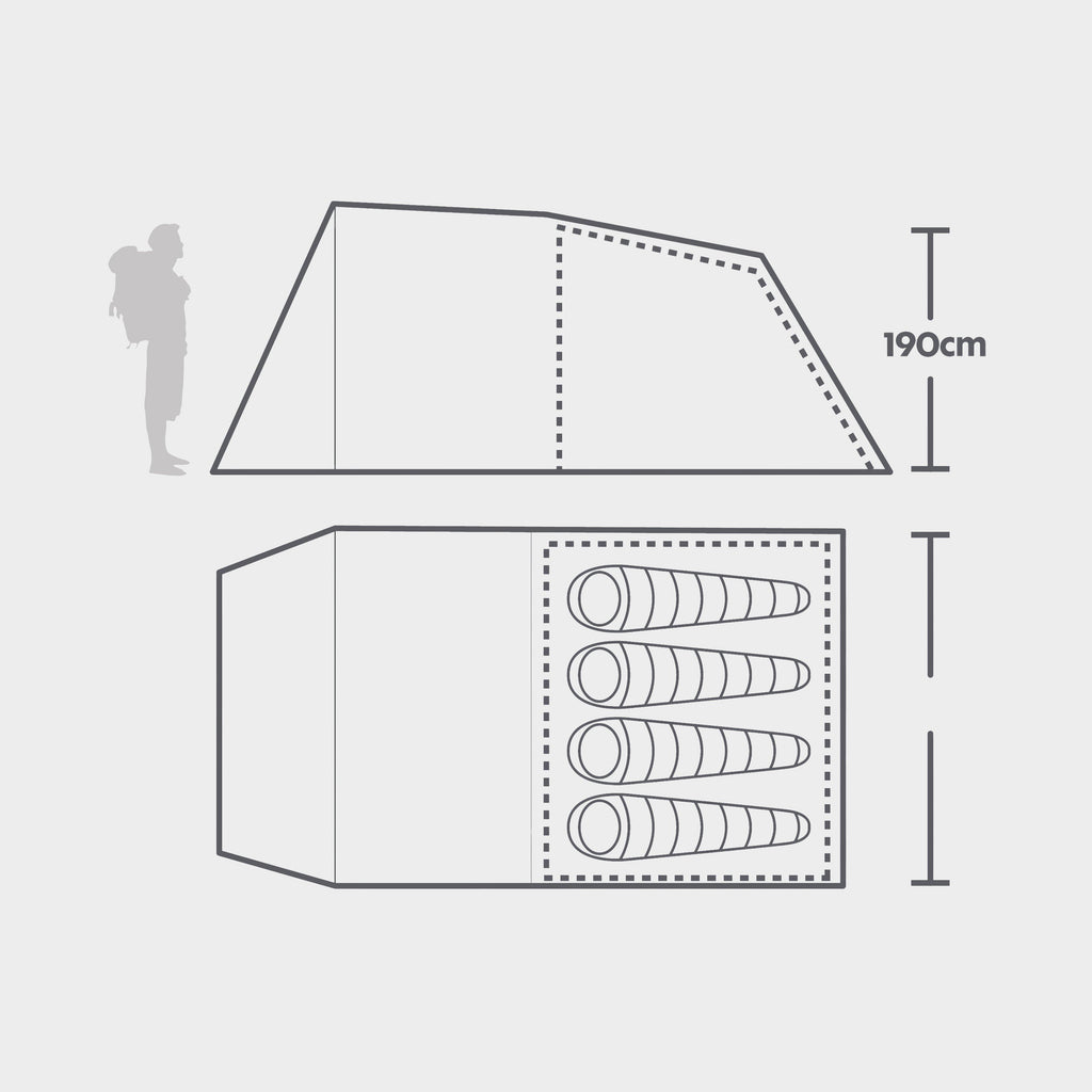 Refurbished Sendero 4 Family Tent