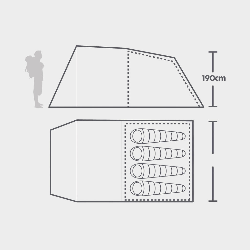 Refurbished Sendero 4 Family Tent