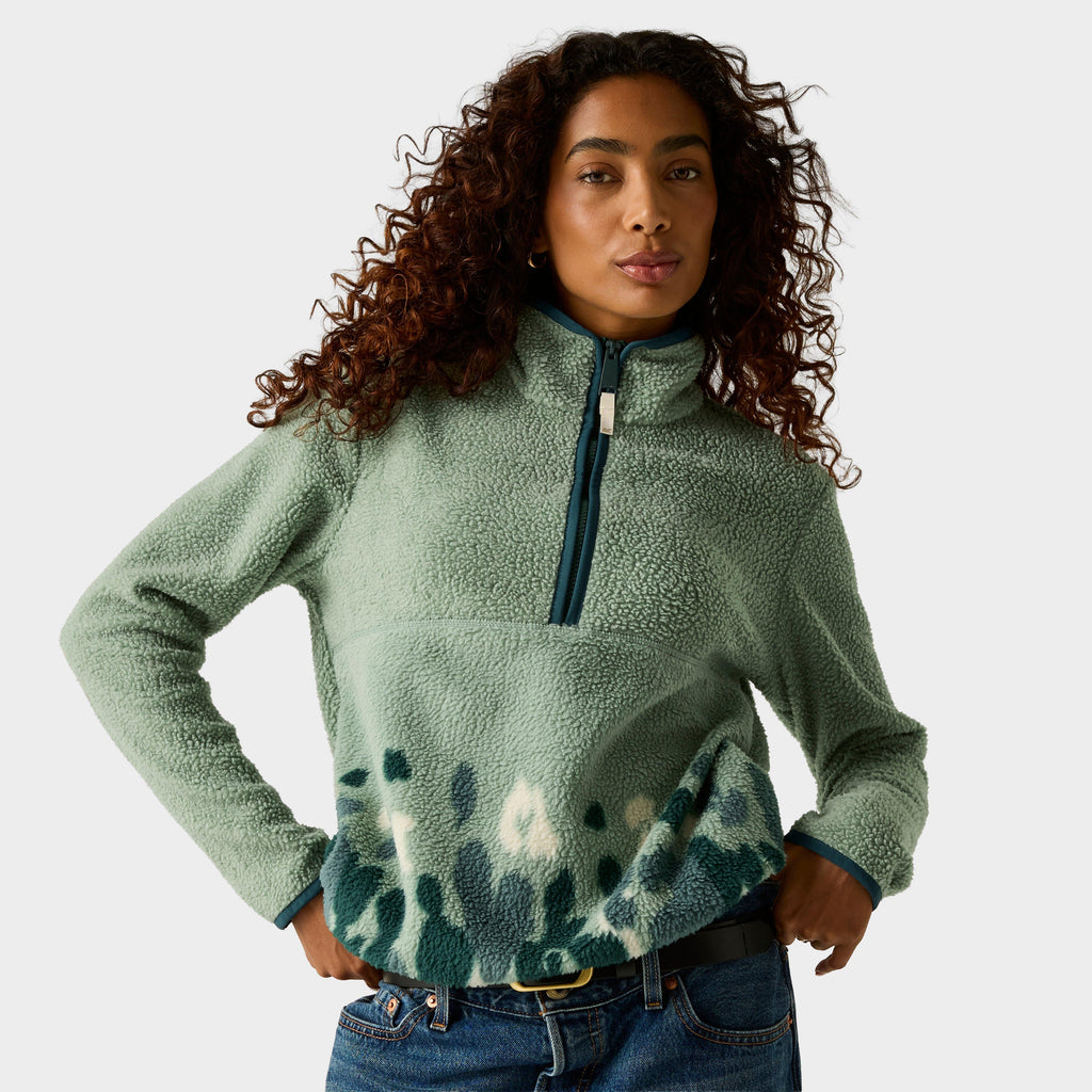 Women's Frankie Borg Half Zip Fleece