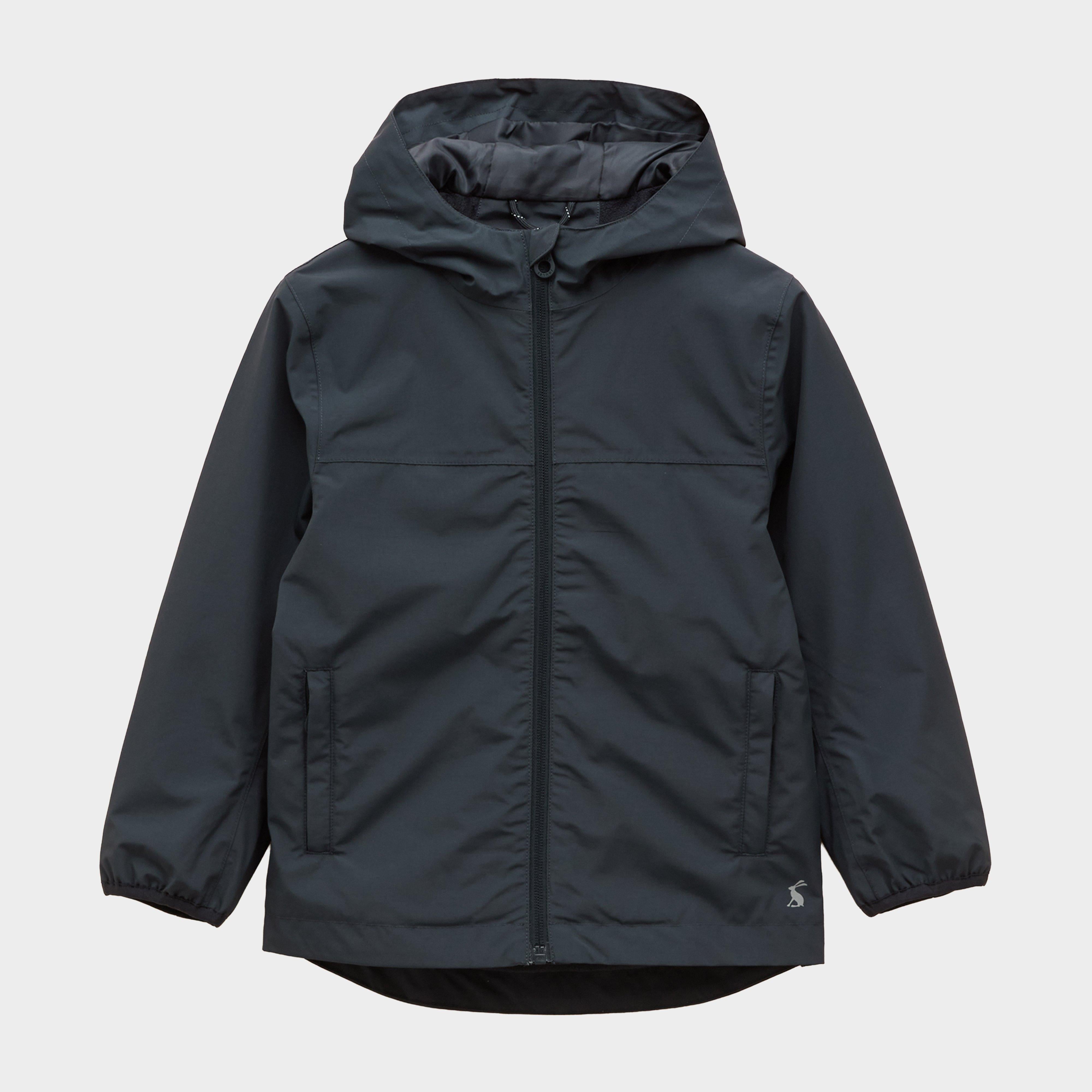 Kids' Ayston Navy Waterproof Fleece Lined Raincoat
