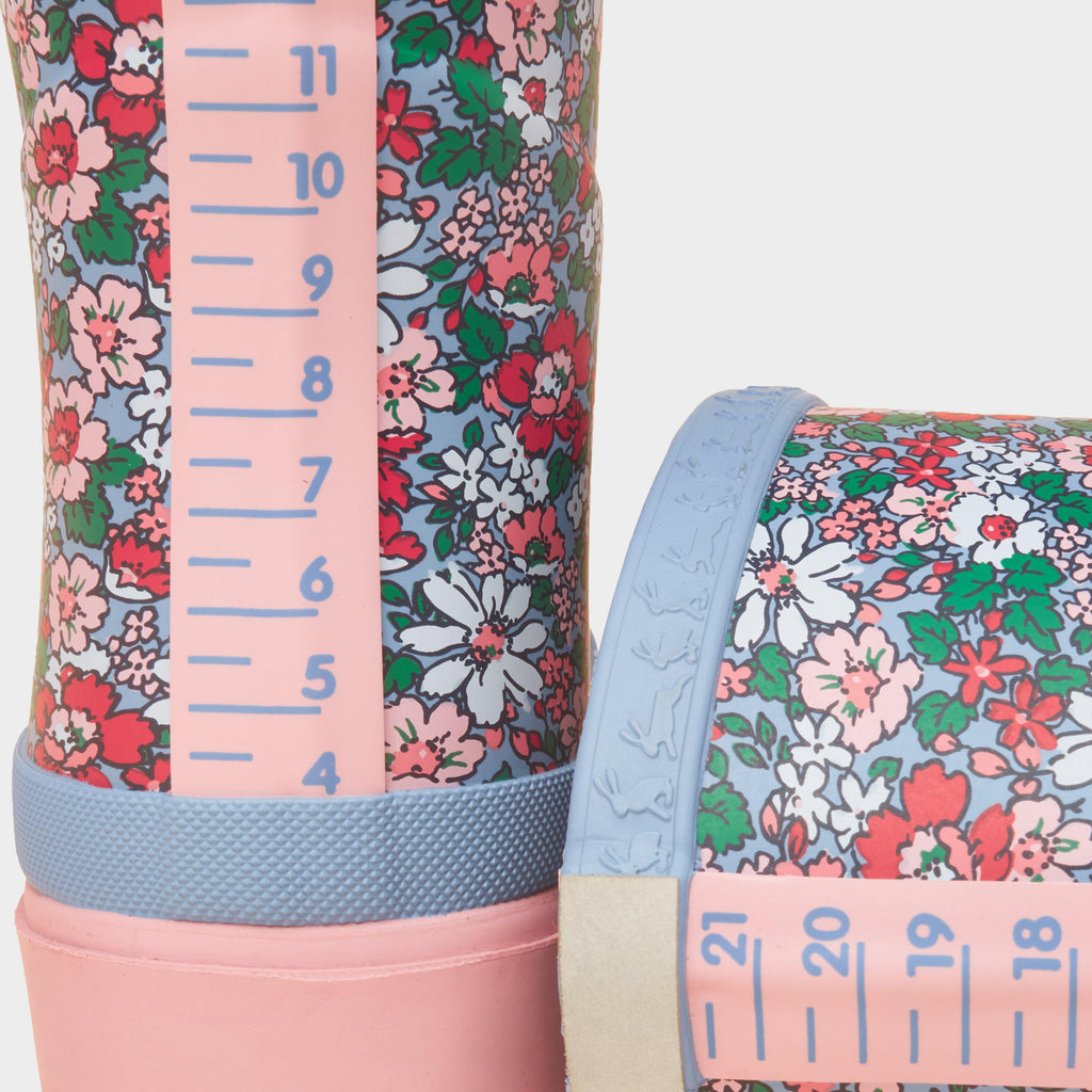 Kids' Floral Printed Wellies