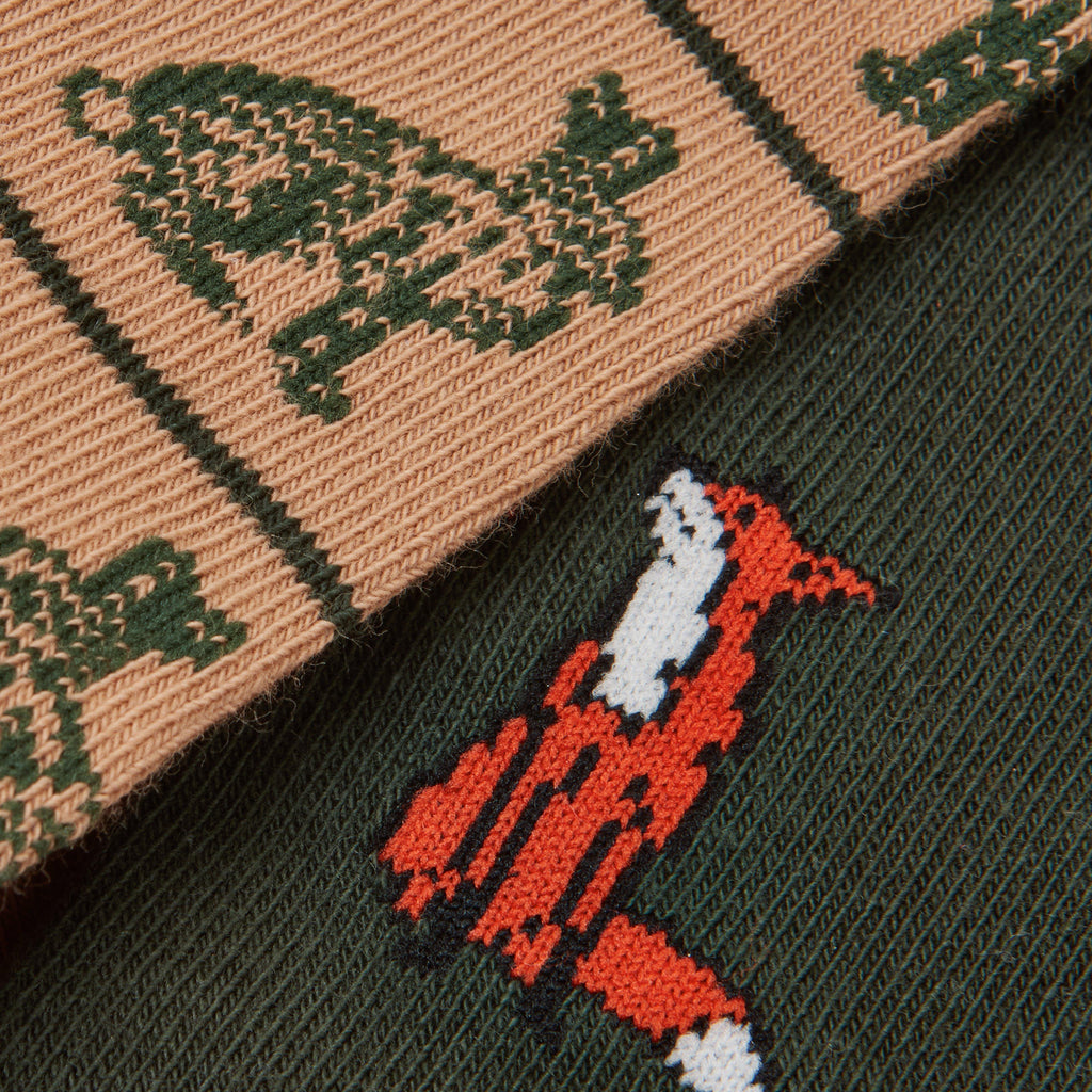 Men's Kingsbury Green Fox Socks 2 Pack