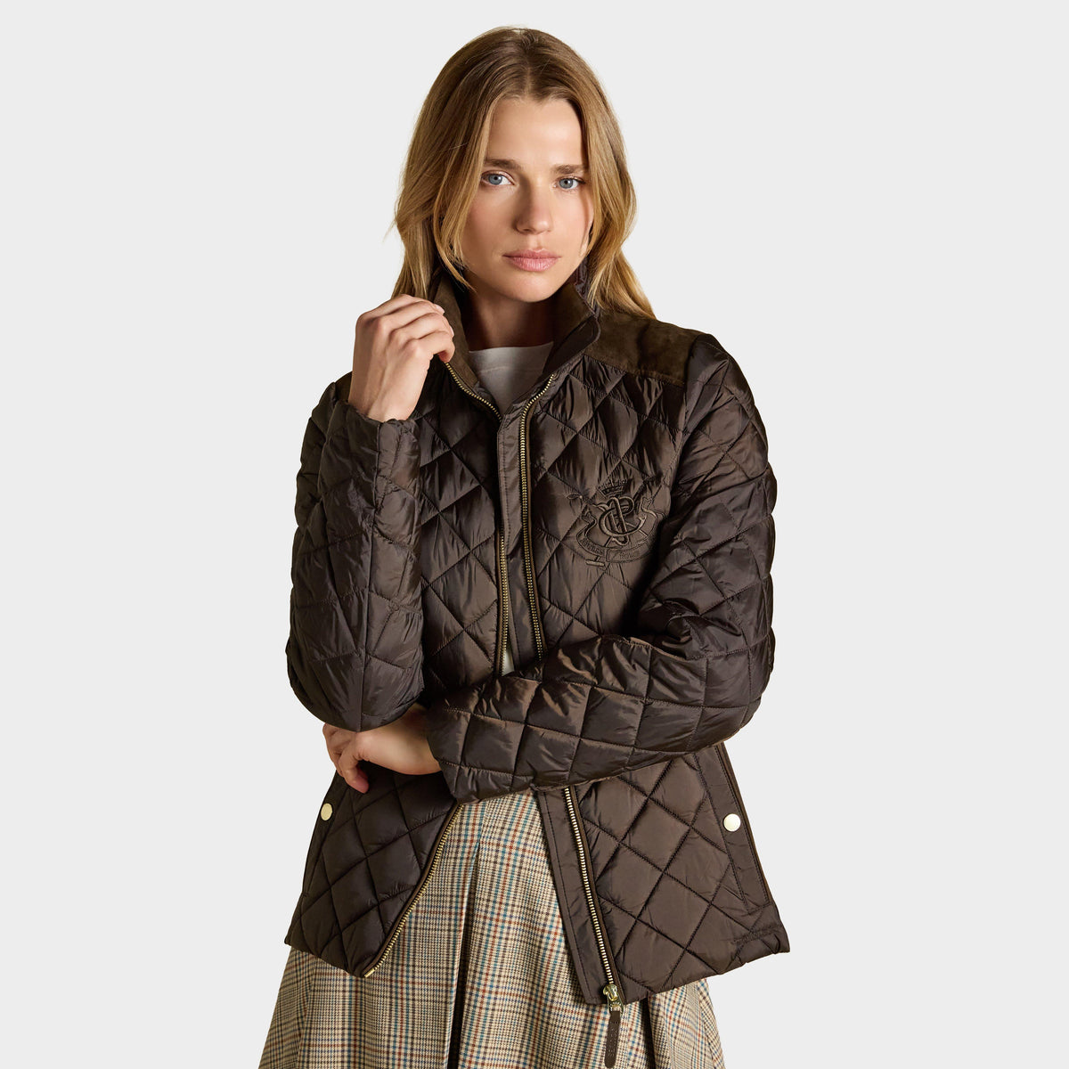 Women's Braemar Luxe Showerproof Diamond Quilted Coat