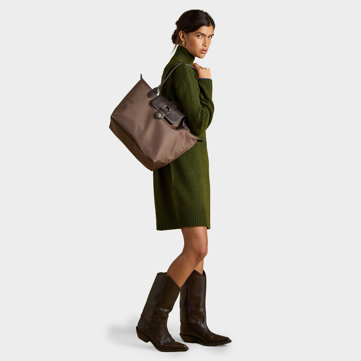 Women's Edie Zip Top Shopper Bag