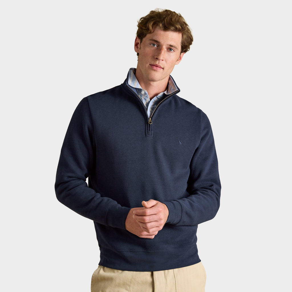 Men's Alistair French Ribbed Quarter Zip Sweatshirt