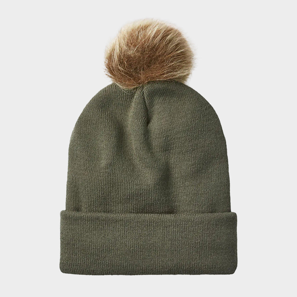 Women's Heritage Fine Knit Bobble Hat Moss