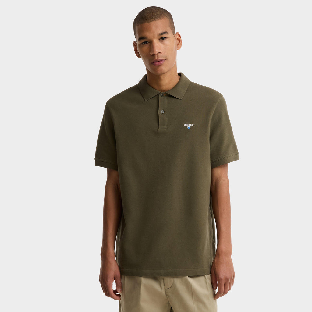 Men's Tartan Pique Polo Shirt