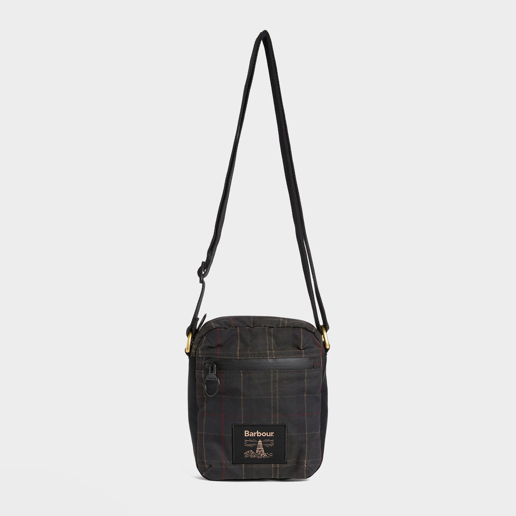Field Tartan Waxed Crossbody Bag
