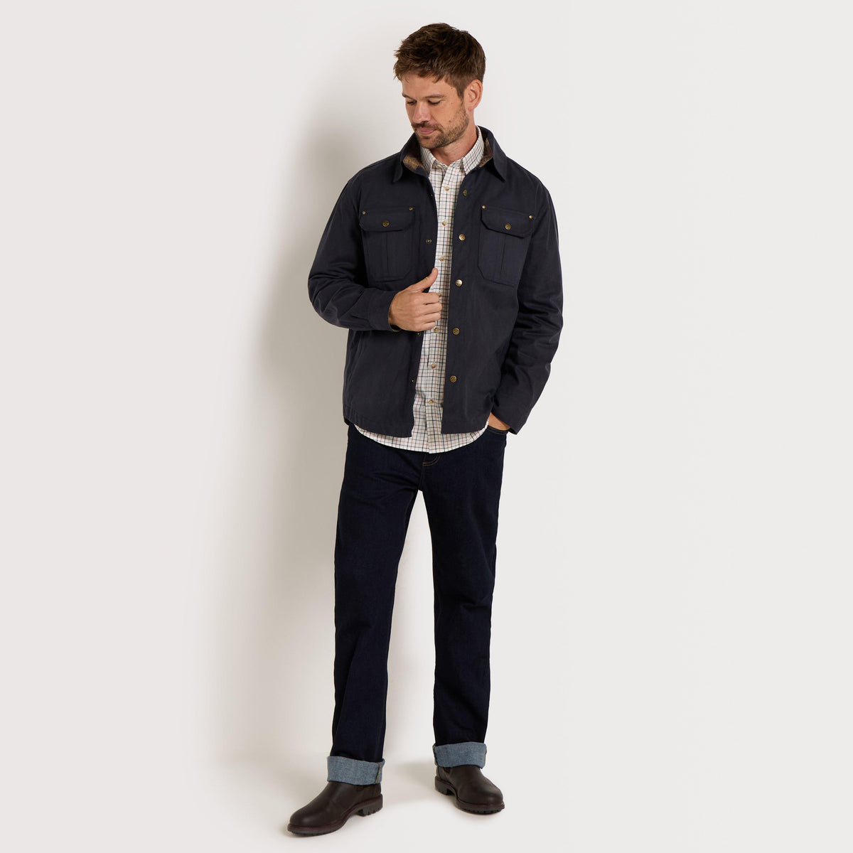 Men's Huntly Waxed Canvas Utility Overshirt