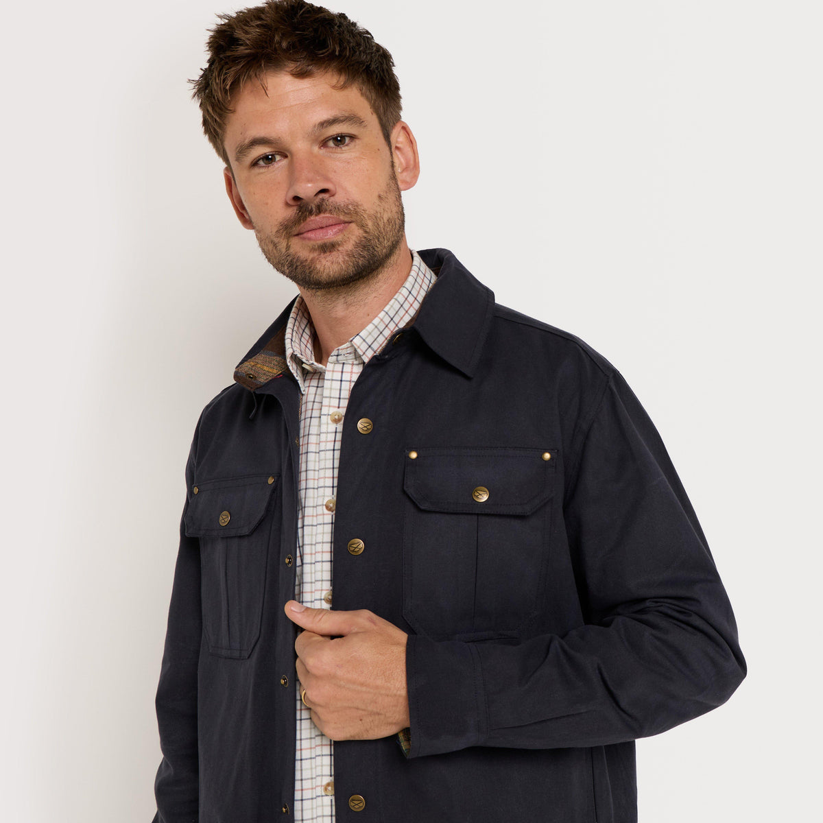 Men's Huntly Waxed Canvas Utility Overshirt
