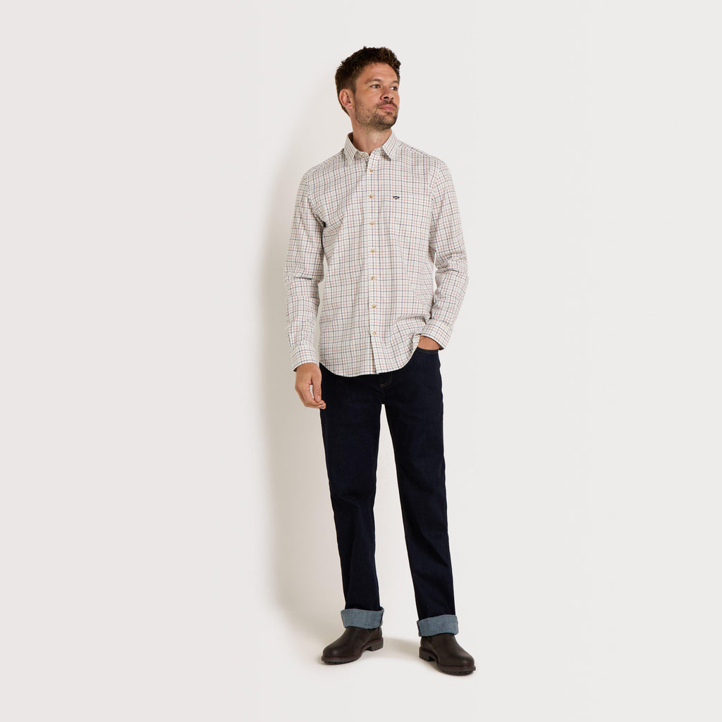 Men's Inverness Cotton Tattersall Shirt