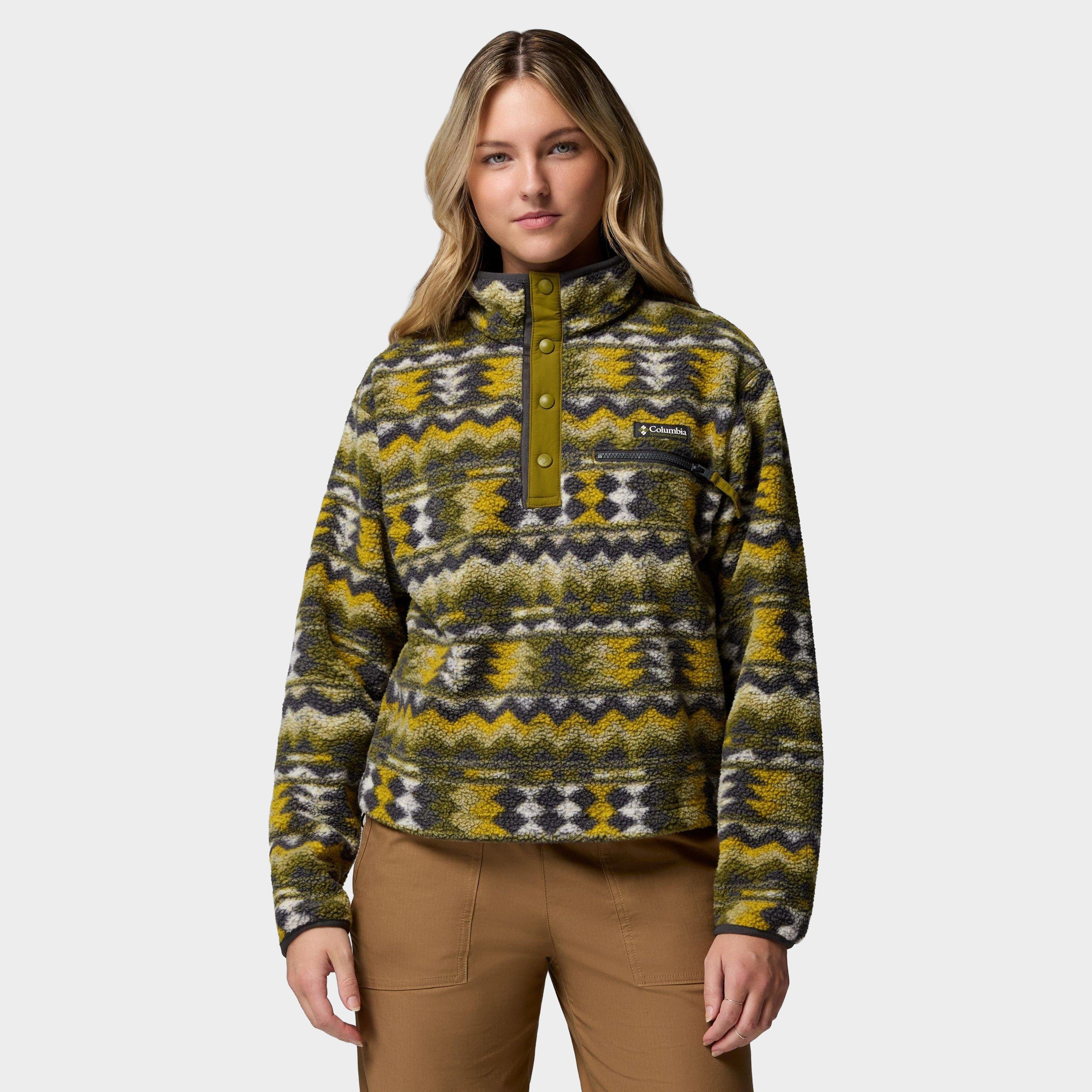COLUMBIA WMS MIDLAYER-COL W HELVETIA II CRP GRN