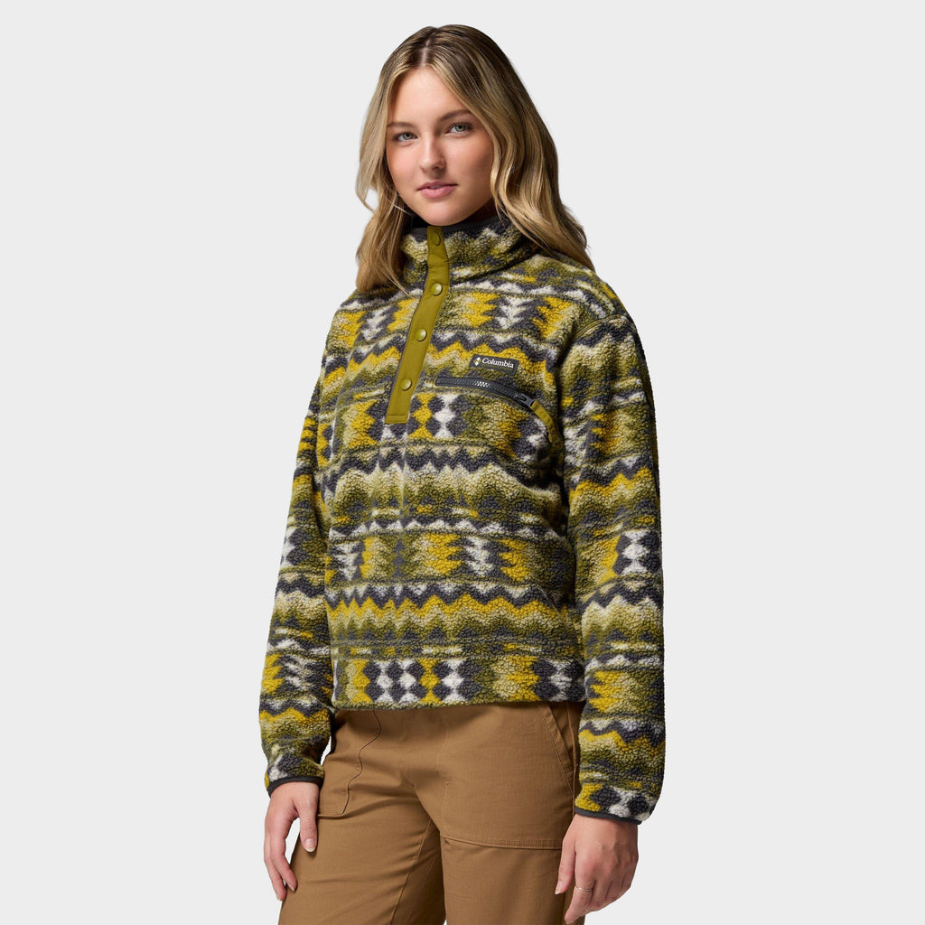 COLUMBIA WMS MIDLAYER-COL W HELVETIA II CRP GRN